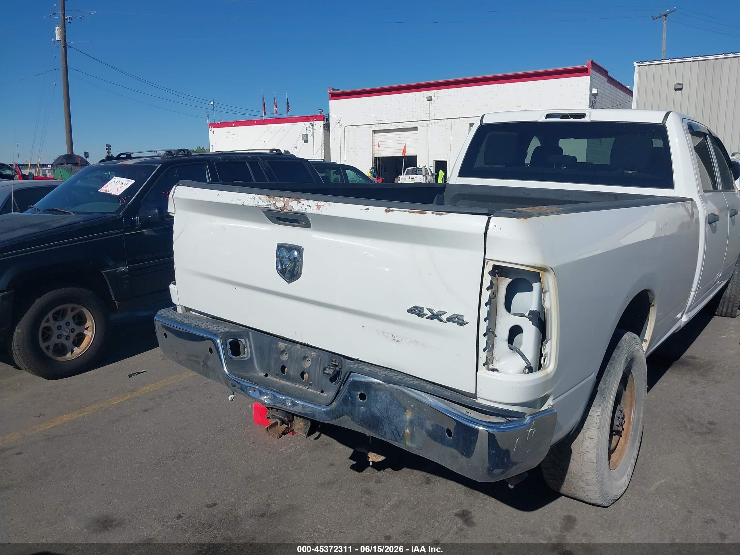 2013 Ram 2500 Tradesman Белый vin: 3C6TR5HT9DG530510
