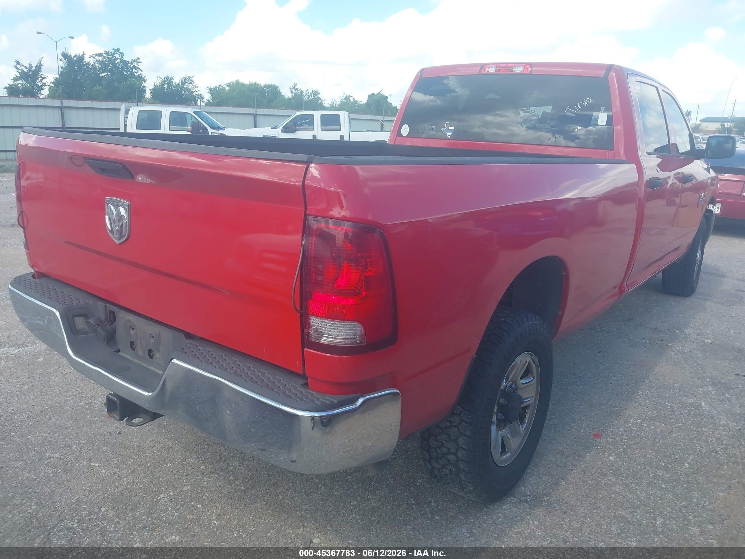 2014 Ram 2500 Tradesman Красный vin: 3C6TR5HTXEG233926