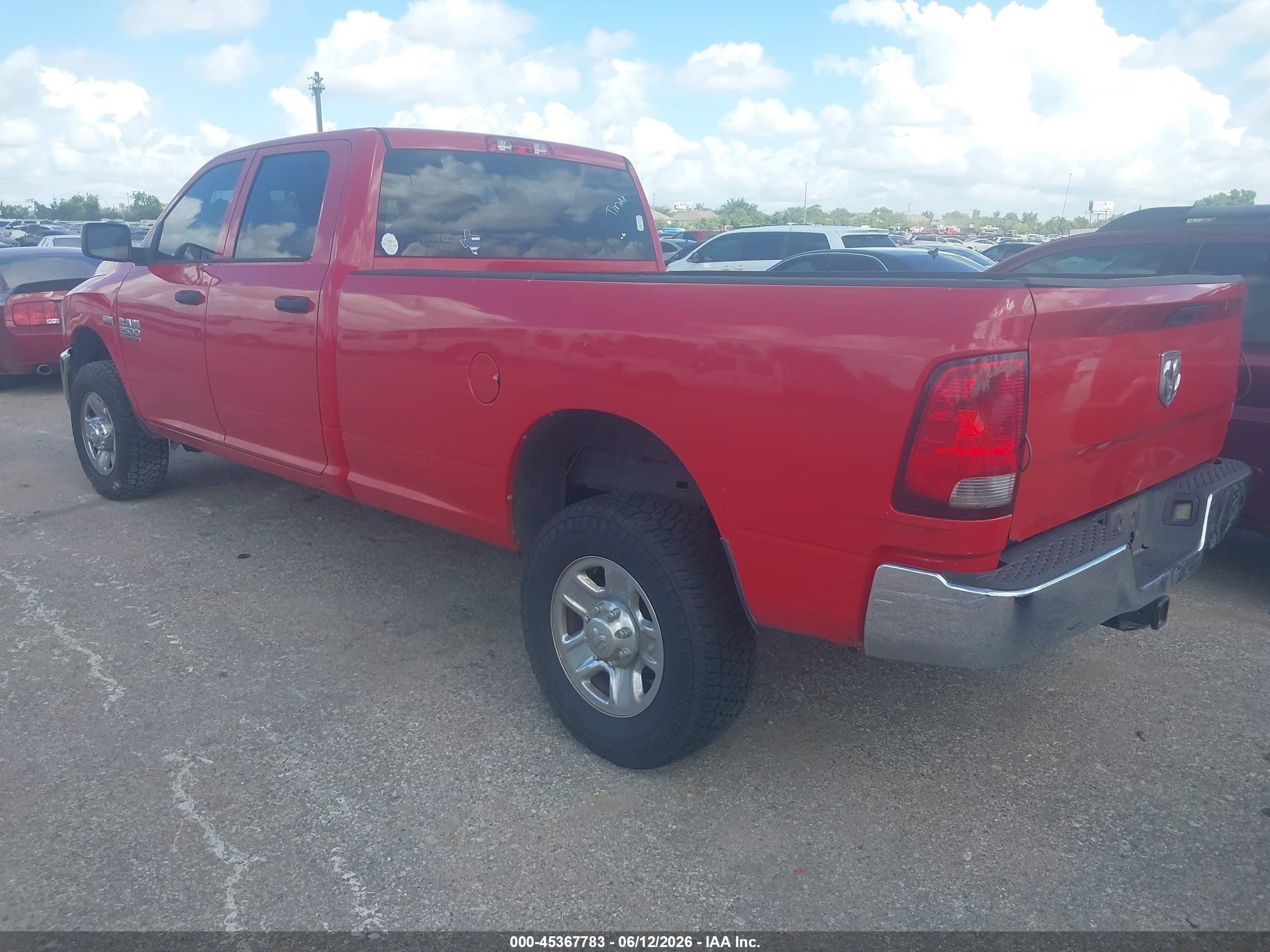 2014 Ram 2500 Tradesman Красный vin: 3C6TR5HTXEG233926