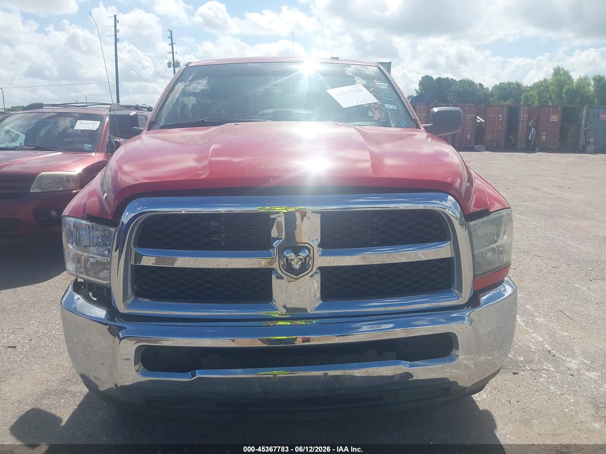 2014 Ram 2500 Tradesman Красный vin: 3C6TR5HTXEG233926