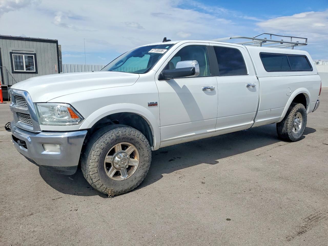 2013 Ram 2500 Laramie White vin: 3C6TR5KT5DG592253