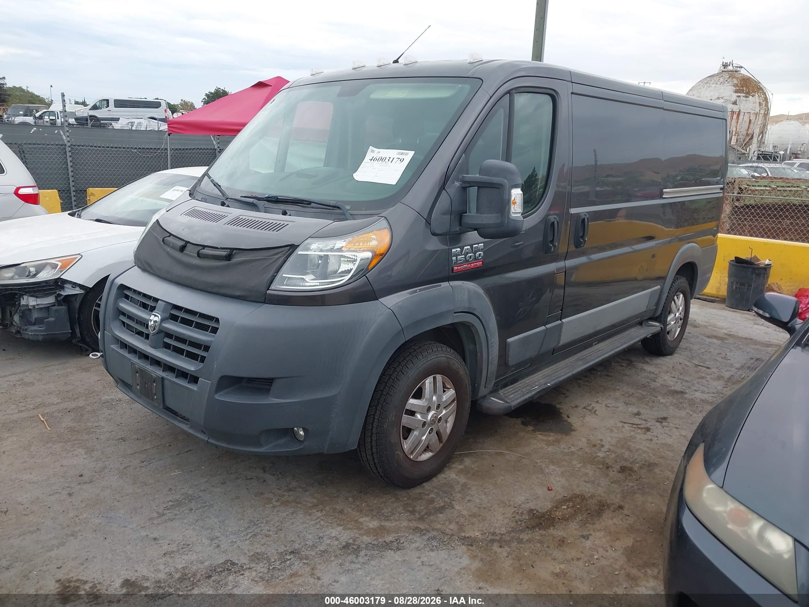 2015 Ram Promaster 1500 Low Roof Черный vin: 3C6TRVAD6FE508384