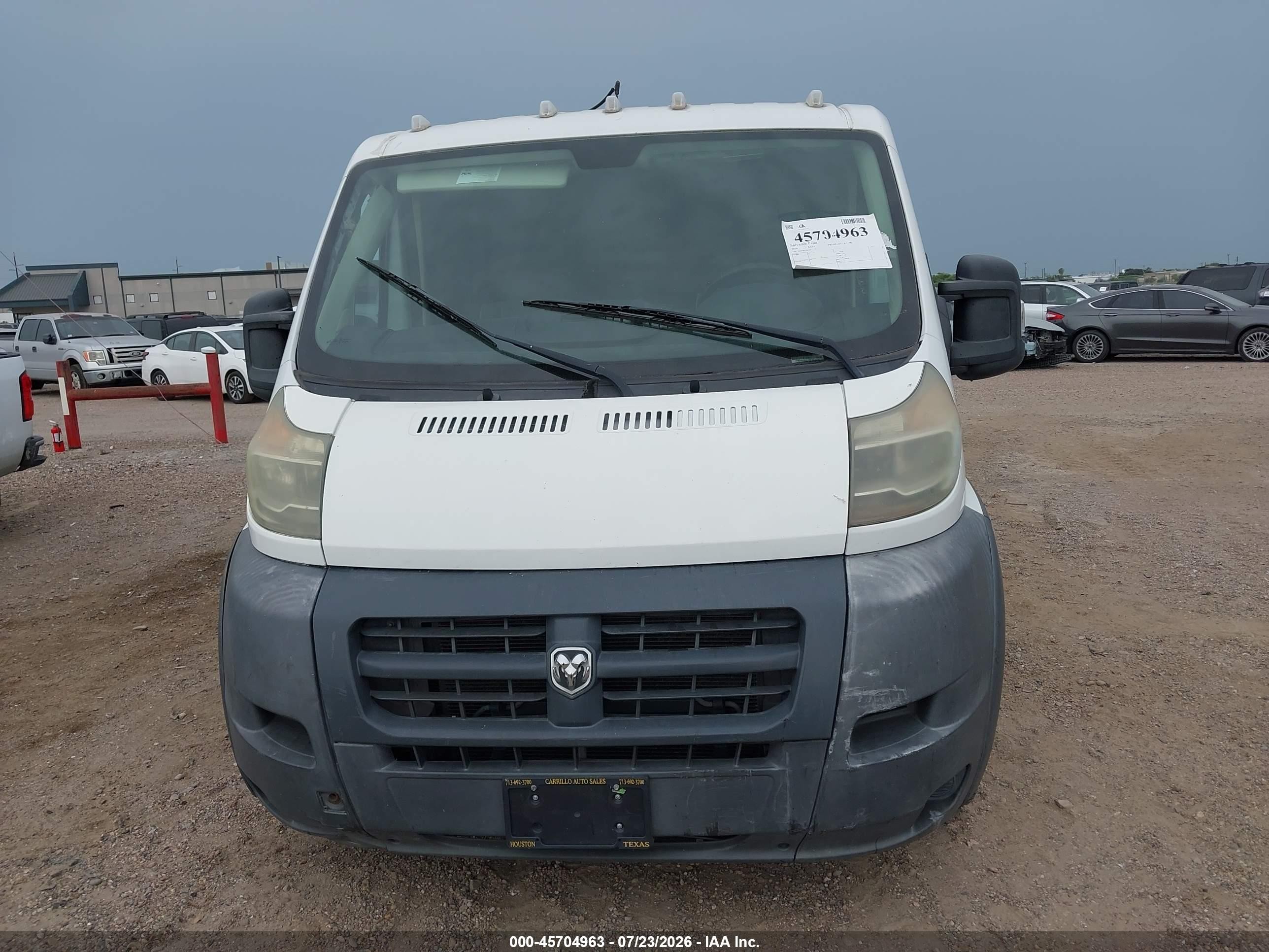 2014 Ram Promaster 1500 Low Roof White vin: 3C6TRVAG1EE107639