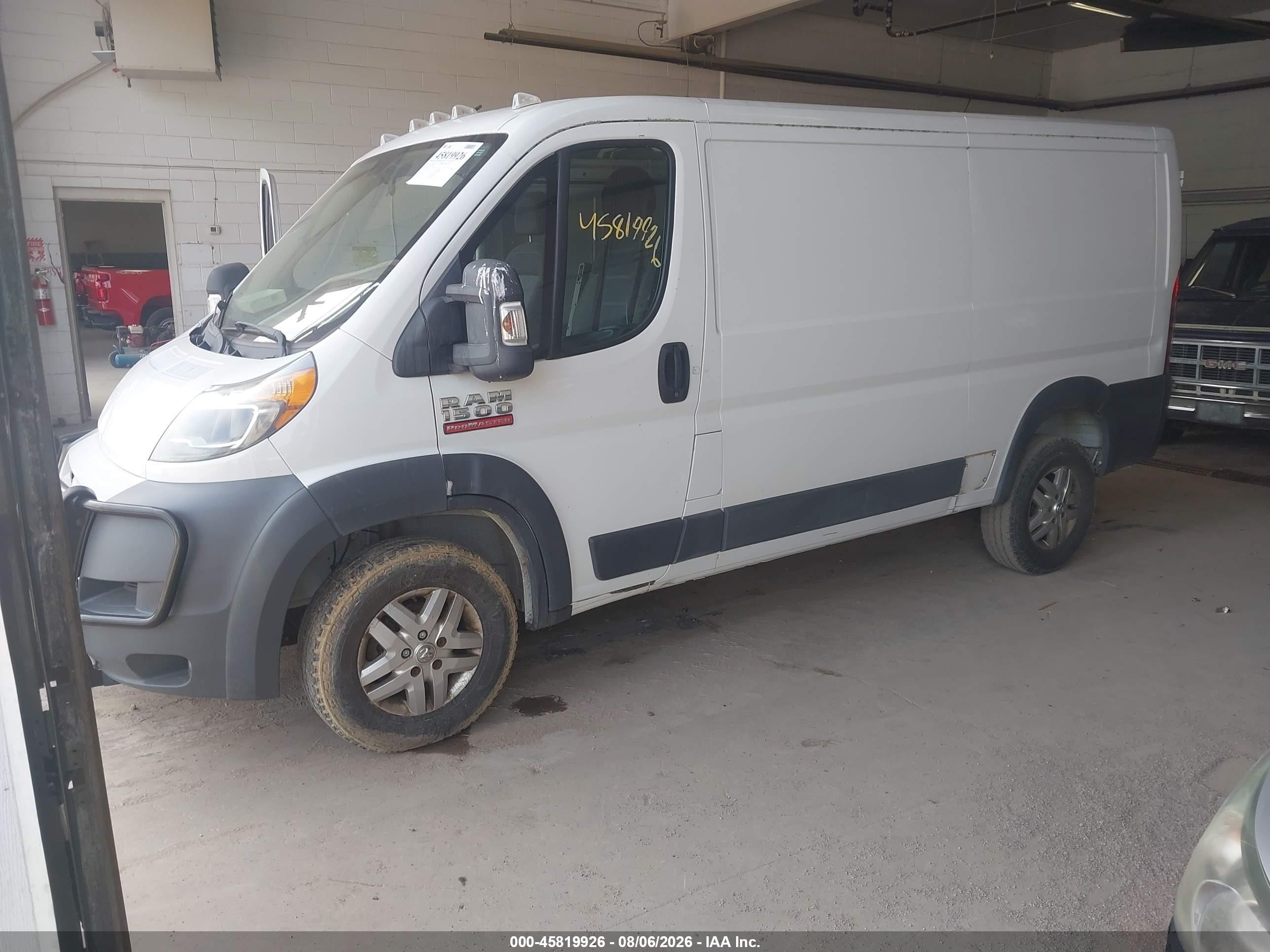 2014 Ram Promaster 1500 Low Roof White vin: 3C6TRVAG1EE108242