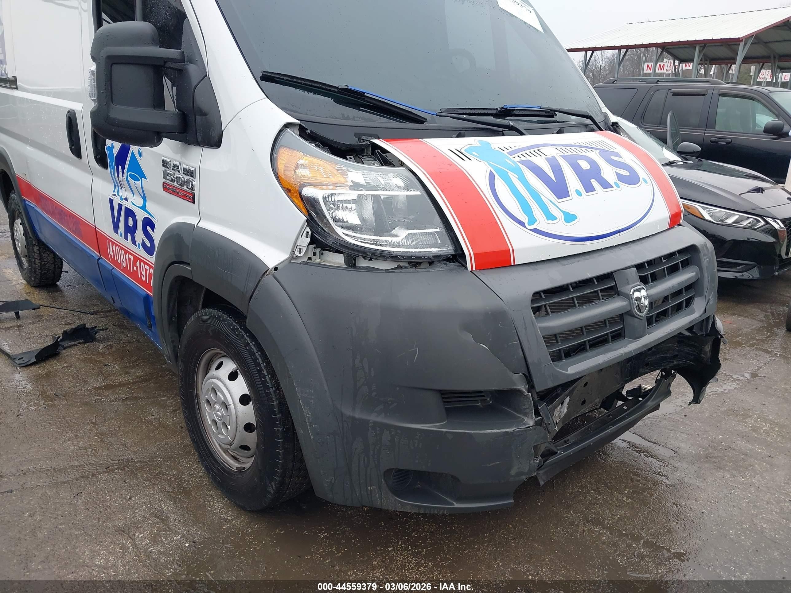 2015 Ram Promaster 1500 Low Roof White vin: 3C6TRVAG2FE510062
