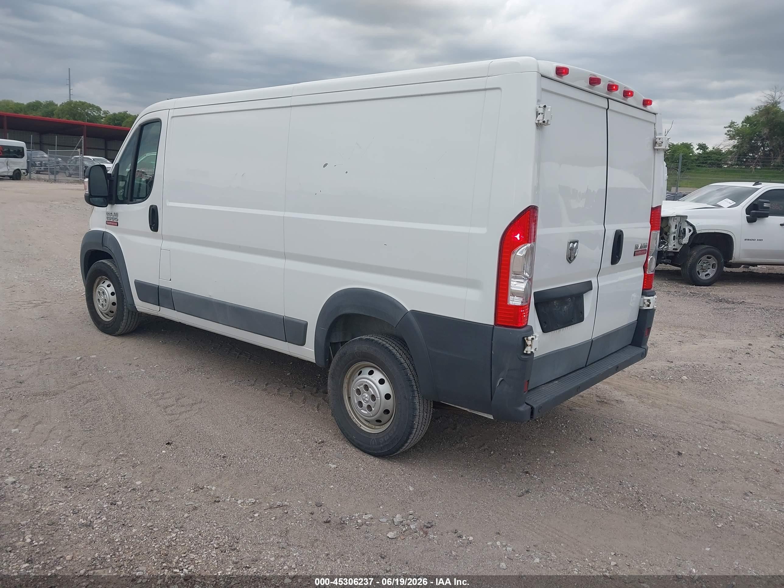 2014 Ram Promaster 1500 Low Roof White vin: 3C6TRVAG4EE100796