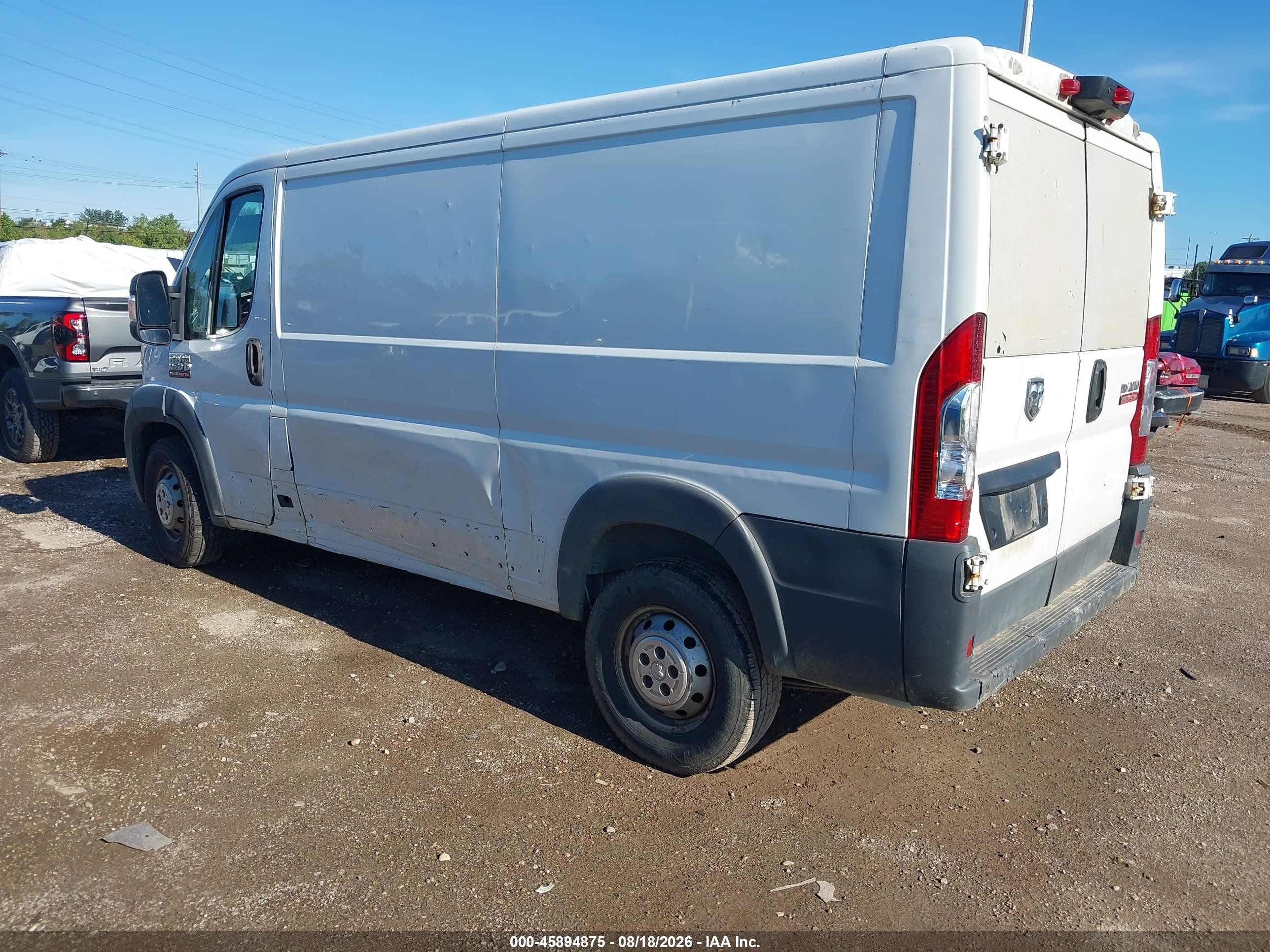 2014 Ram Promaster 1500 Low Roof White vin: 3C6TRVAG4EE108414