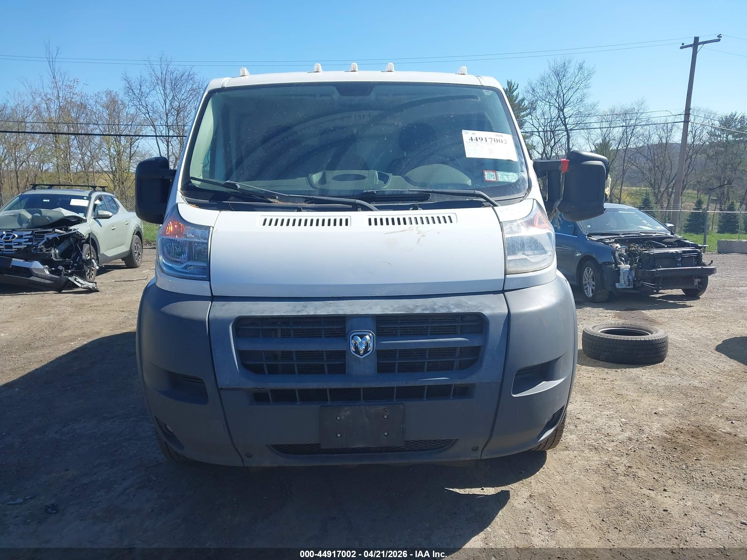 2015 Ram Promaster 1500 Low Roof White vin: 3C6TRVAG4FE509415