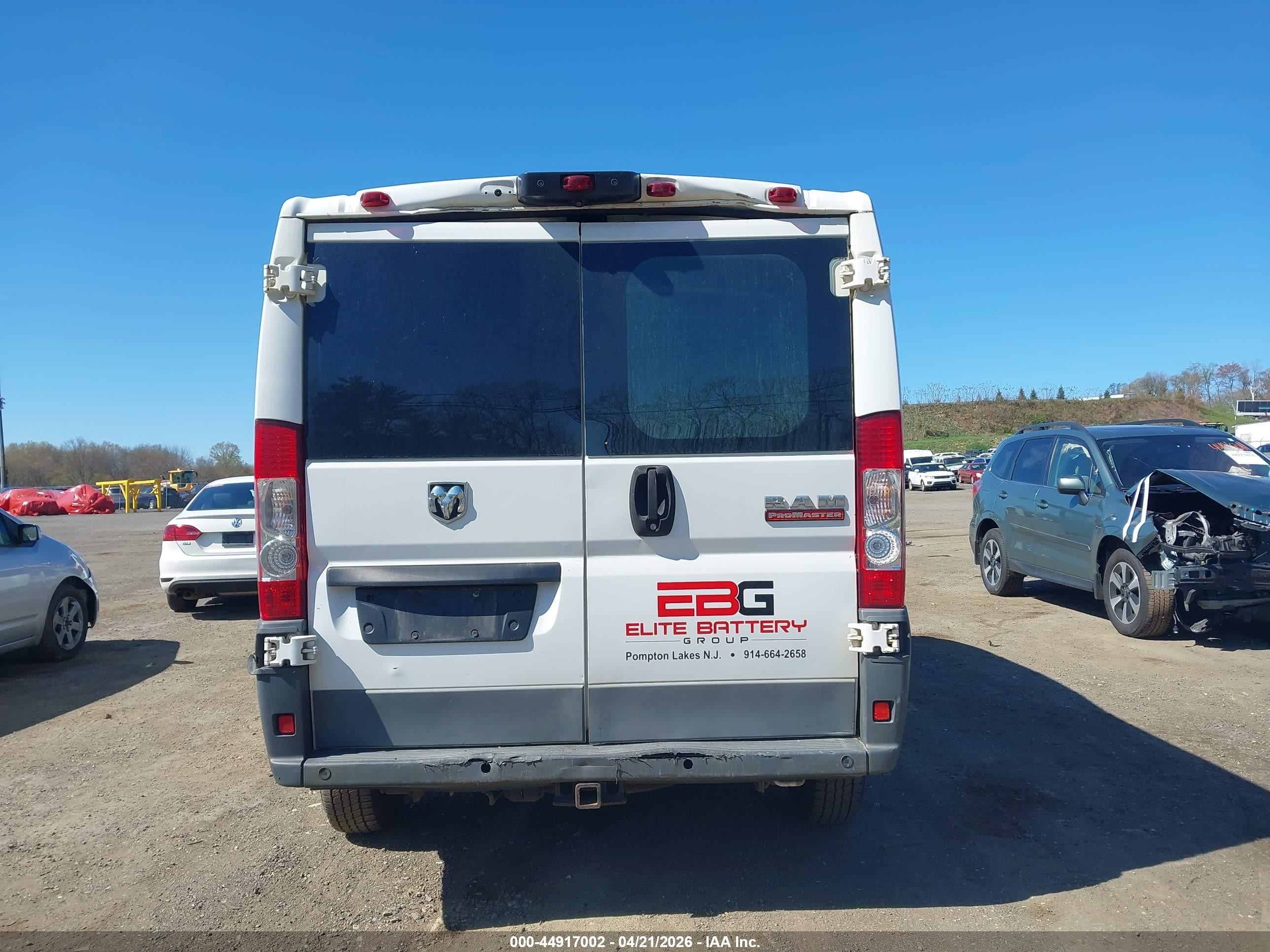 2015 Ram Promaster 1500 Low Roof White vin: 3C6TRVAG4FE509415