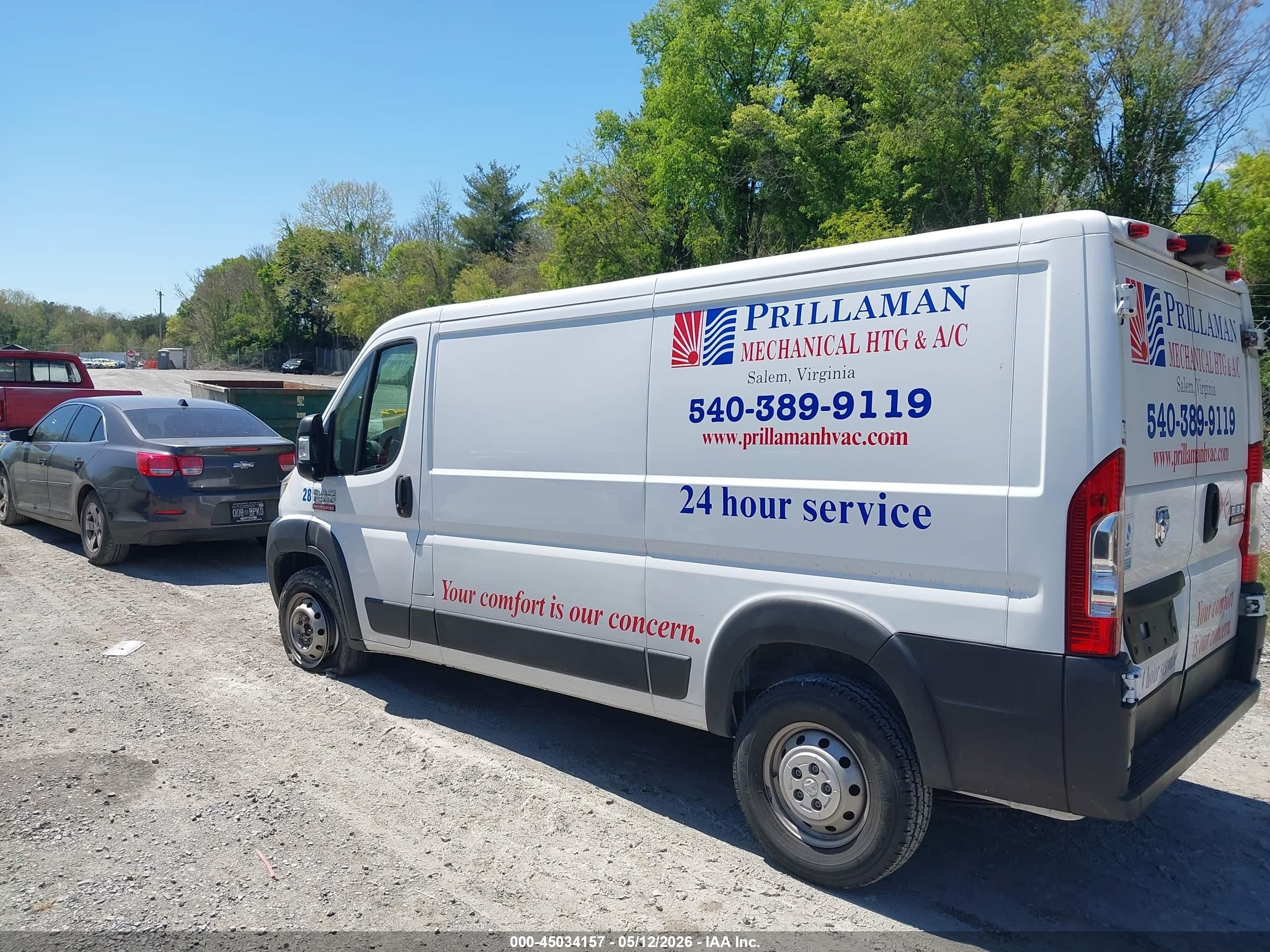 2019 Ram Promaster 1500 Low Roof 136 Wb Белый vin: 3C6TRVAG4KE532011