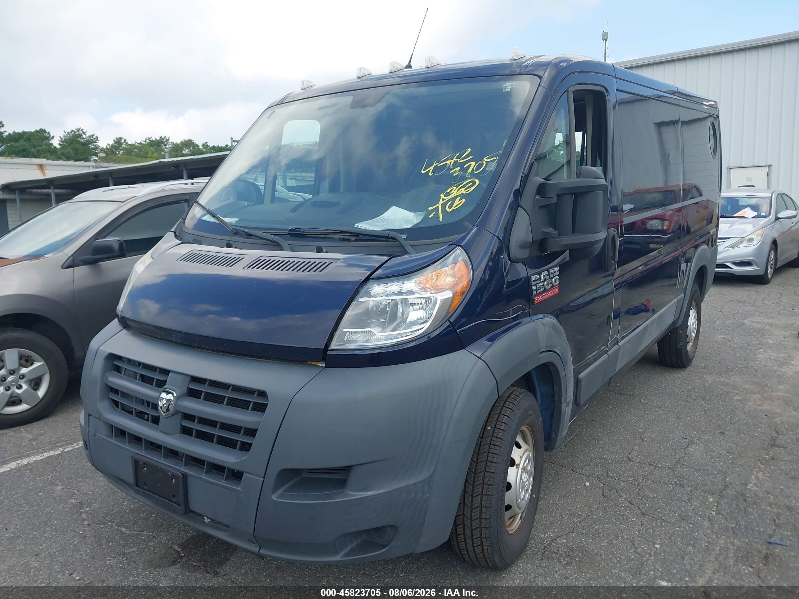 2014 Ram Promaster 1500 Low Roof Blue vin: 3C6TRVAG6EE128986
