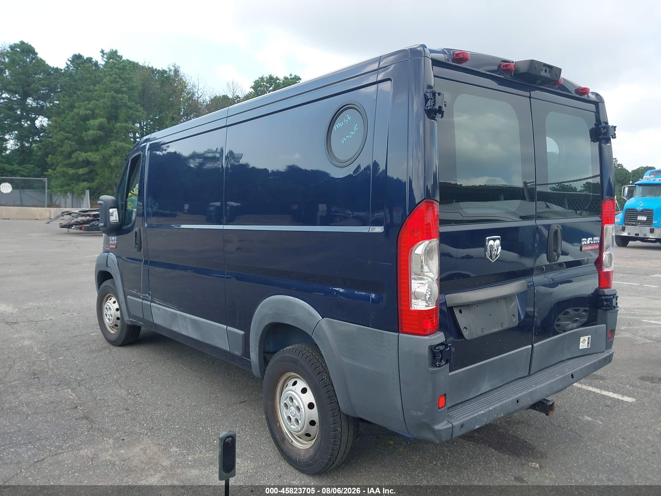 2014 Ram Promaster 1500 Low Roof Blue vin: 3C6TRVAG6EE128986