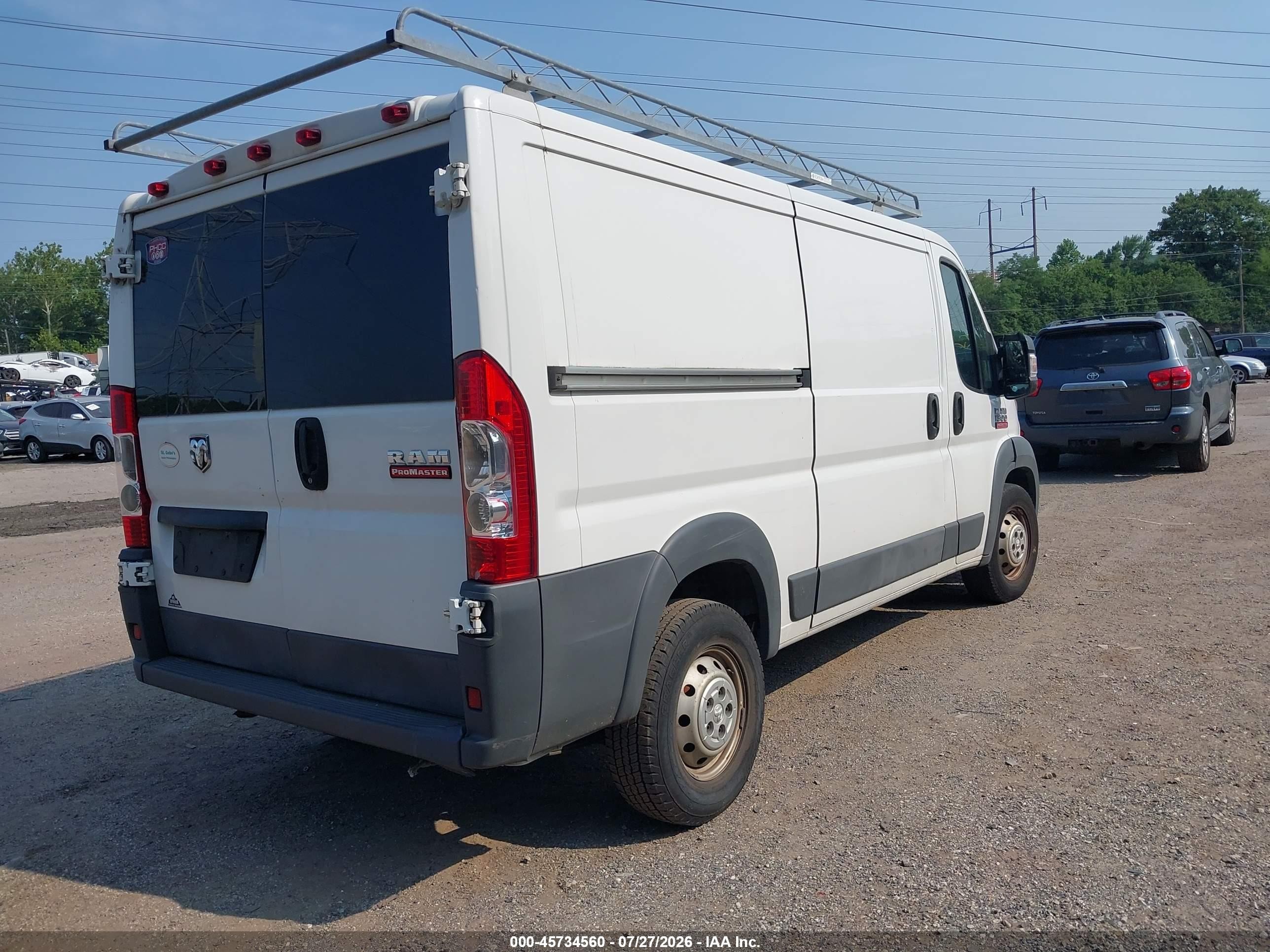 2015 Ram Promaster 1500 Low Roof White vin: 3C6TRVAG6FE514728