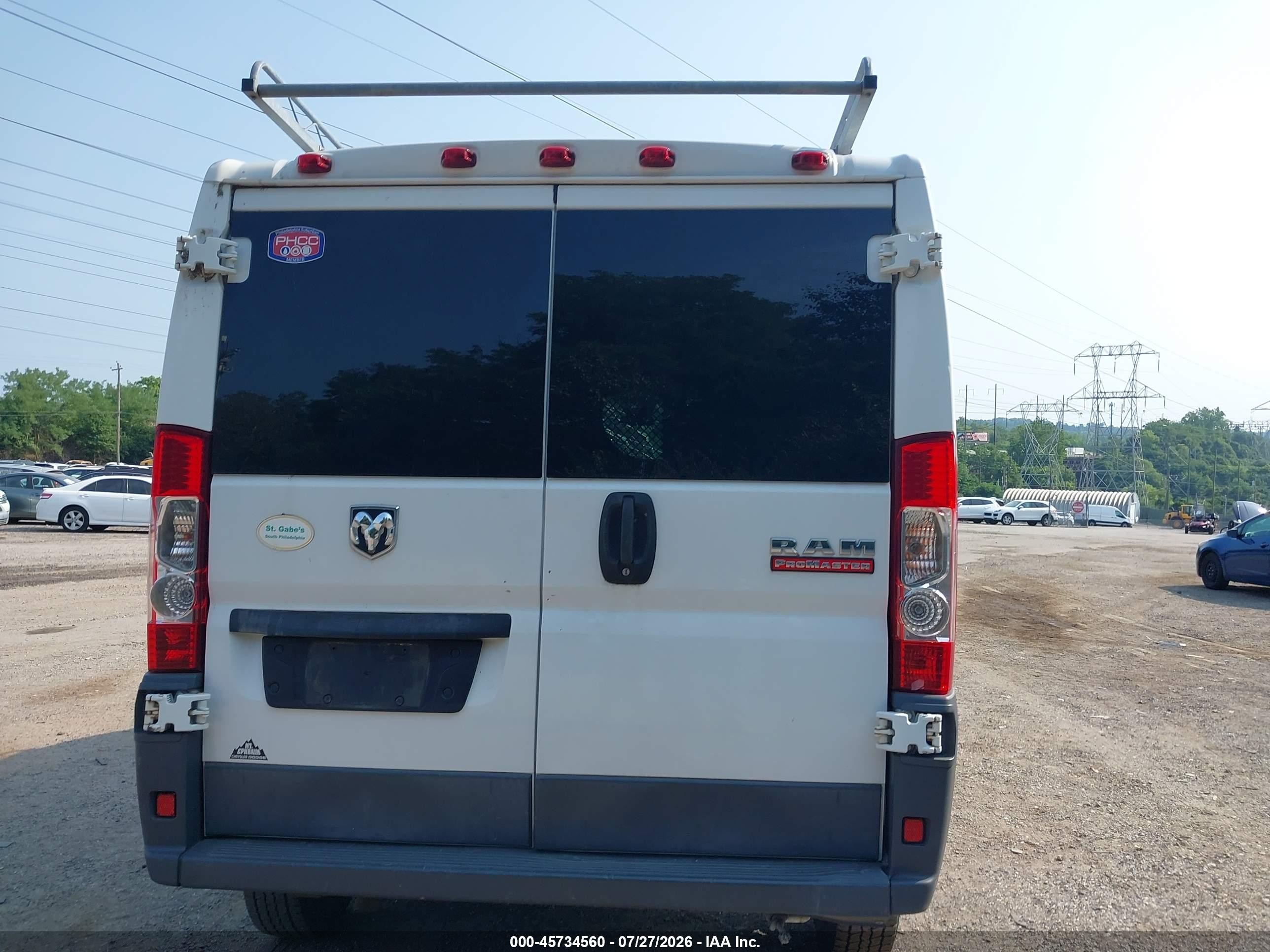 2015 Ram Promaster 1500 Low Roof White vin: 3C6TRVAG6FE514728