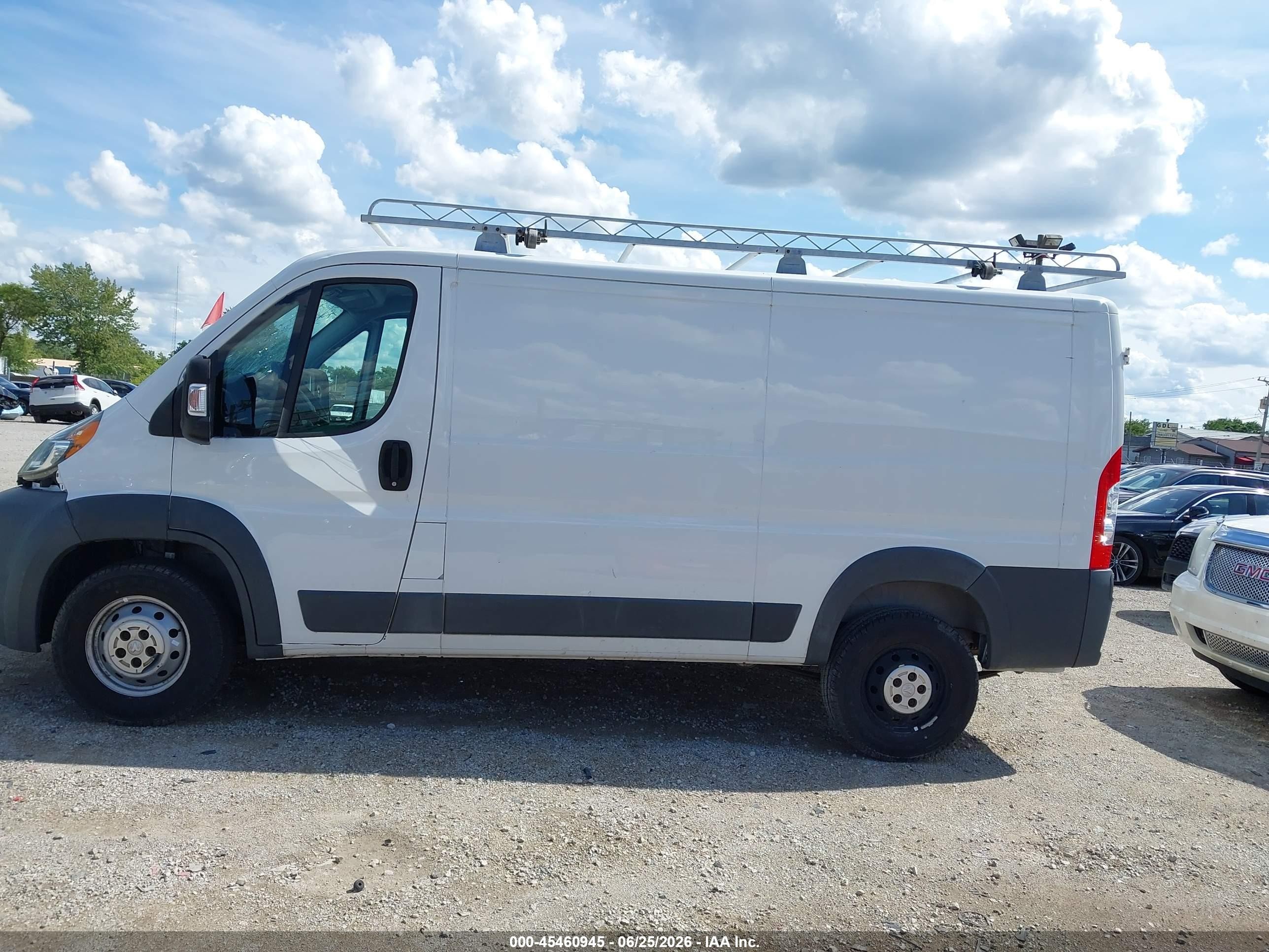 2014 Ram Promaster 1500 Low Roof White vin: 3C6TRVAG7EE124932