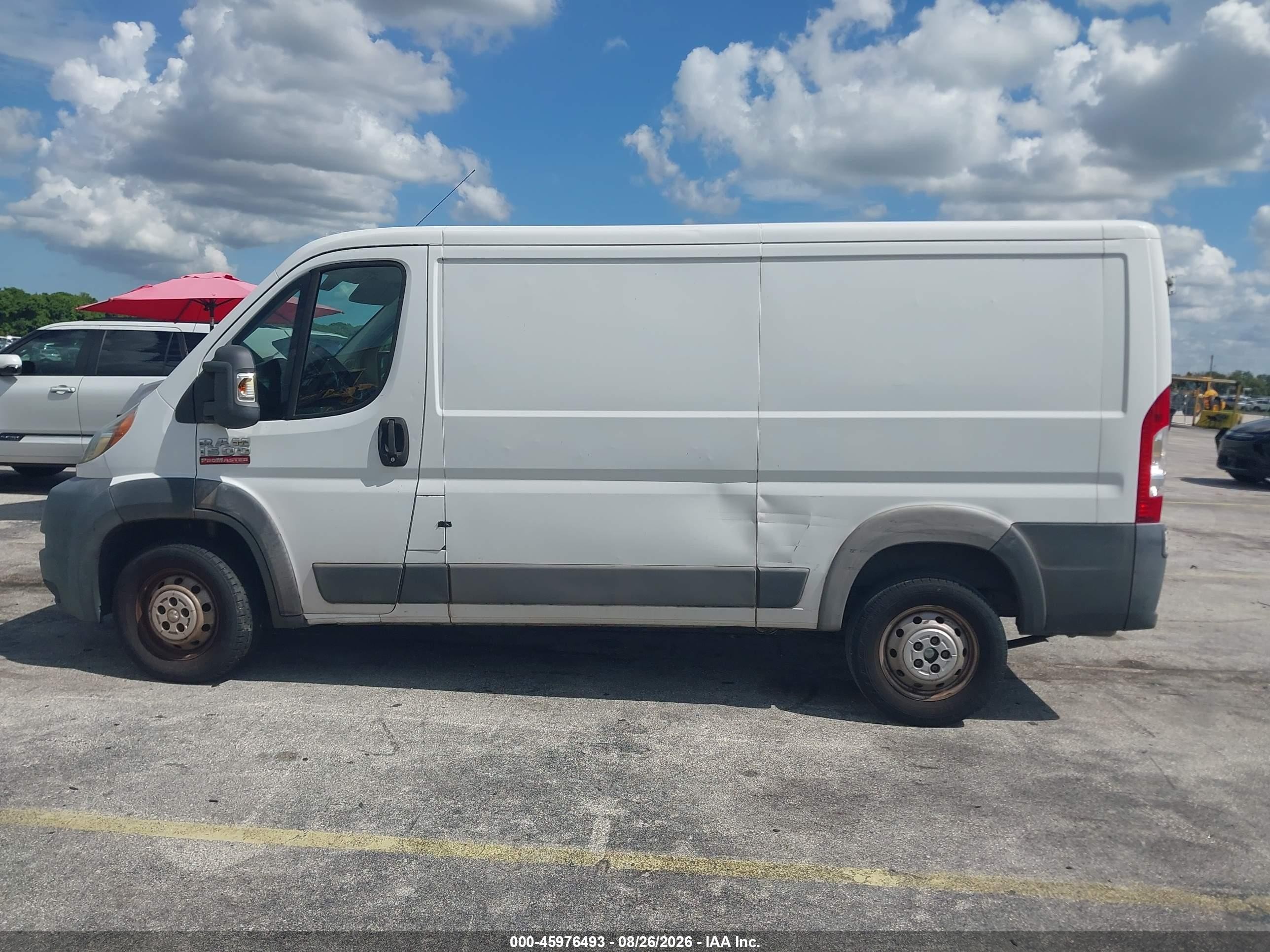 2015 Ram Promaster 1500 Low Roof White vin: 3C6TRVAG7FE503561