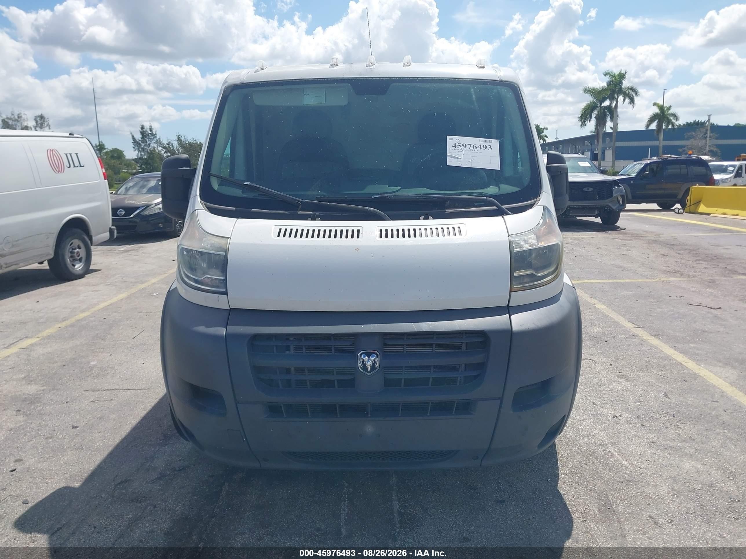 2015 Ram Promaster 1500 Low Roof White vin: 3C6TRVAG7FE503561