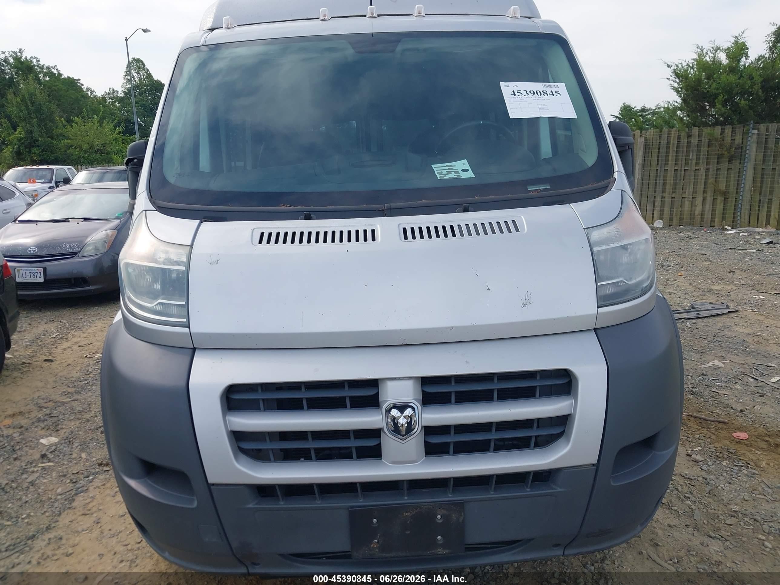 2014 Ram Promaster 1500 Low Roof Silver vin: 3C6TRVAG9EE121529