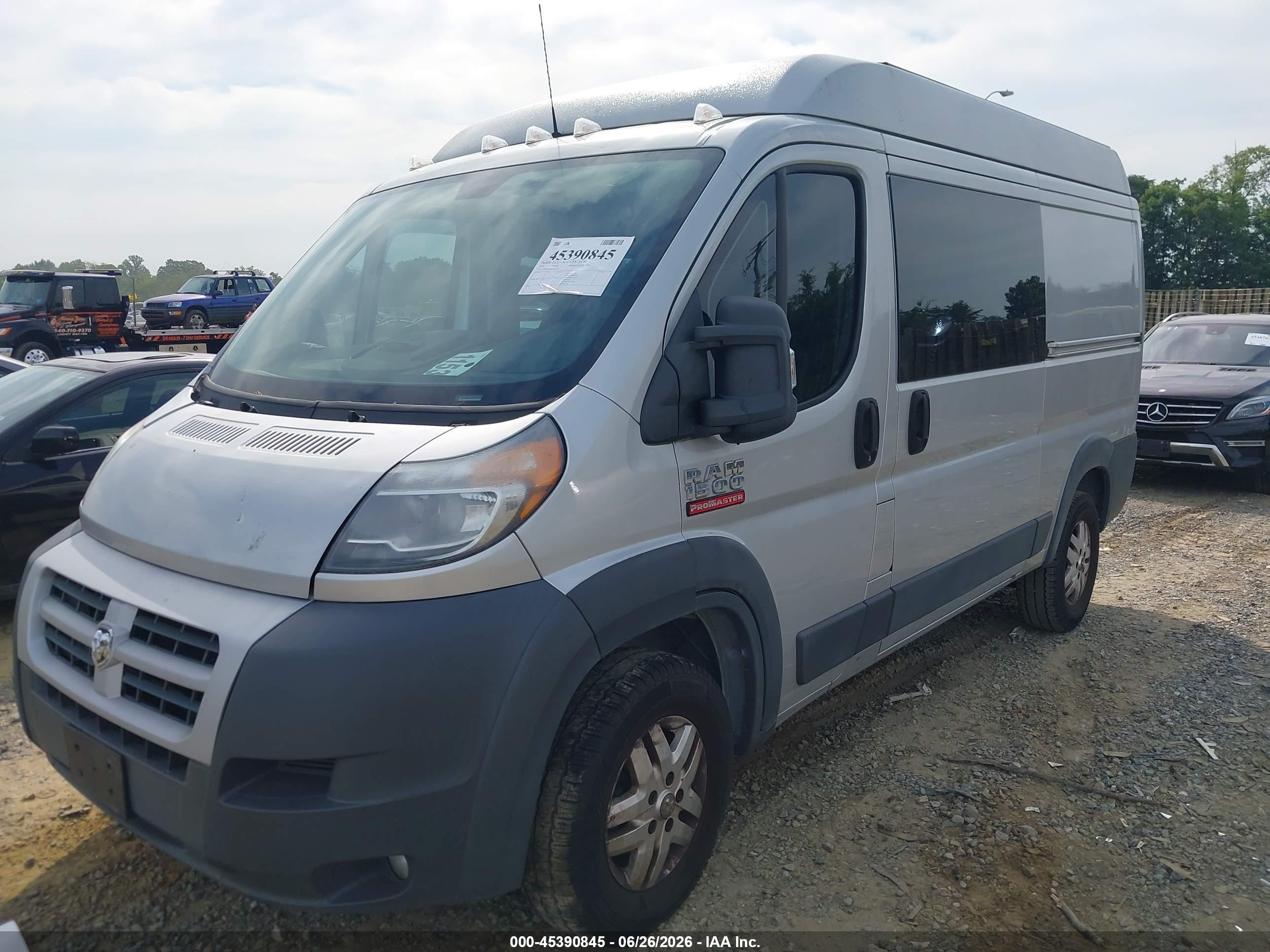 2014 Ram Promaster 1500 Low Roof Silver vin: 3C6TRVAG9EE121529