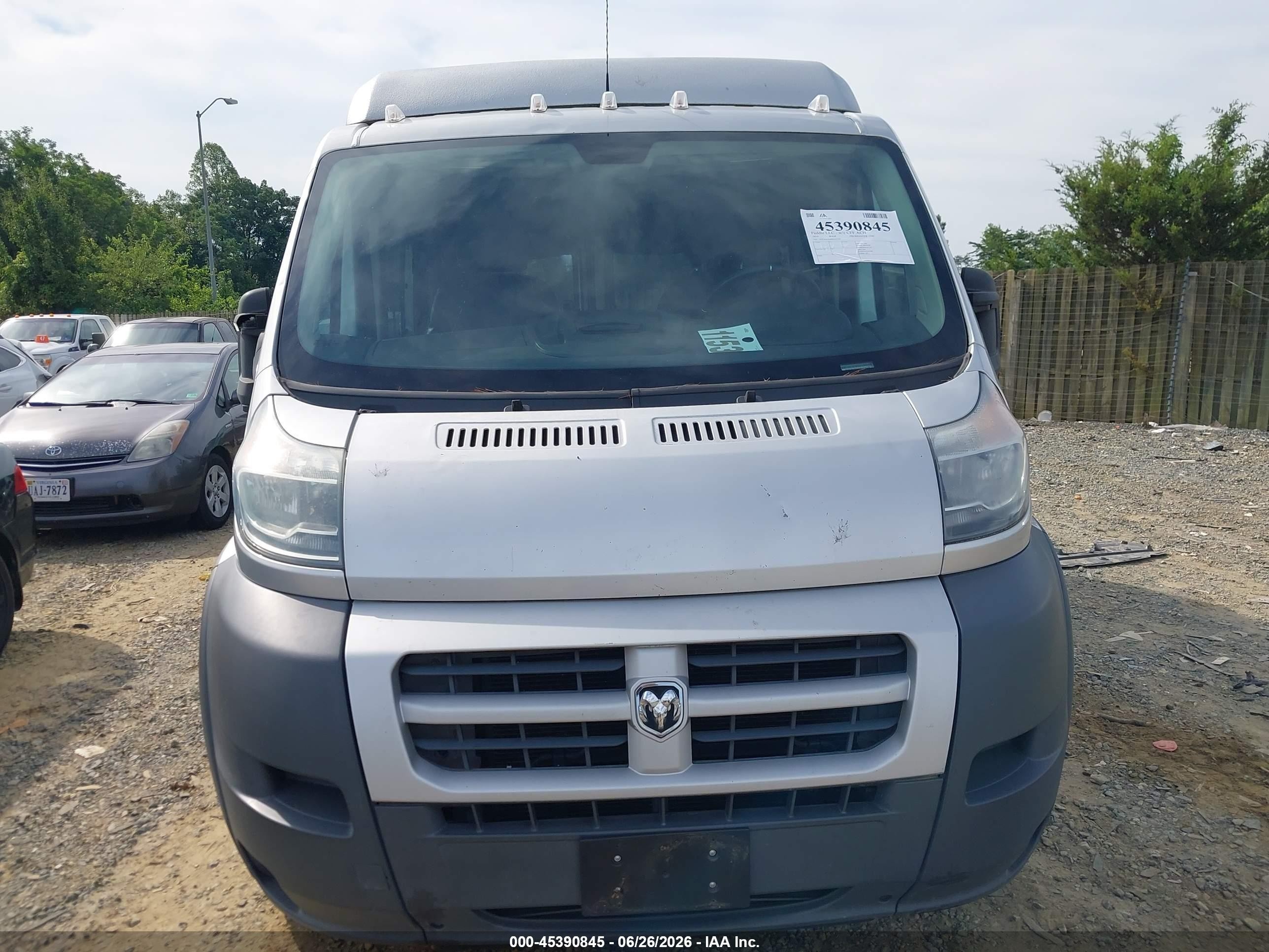 2014 Ram Promaster 1500 Low Roof Silver vin: 3C6TRVAG9EE121529