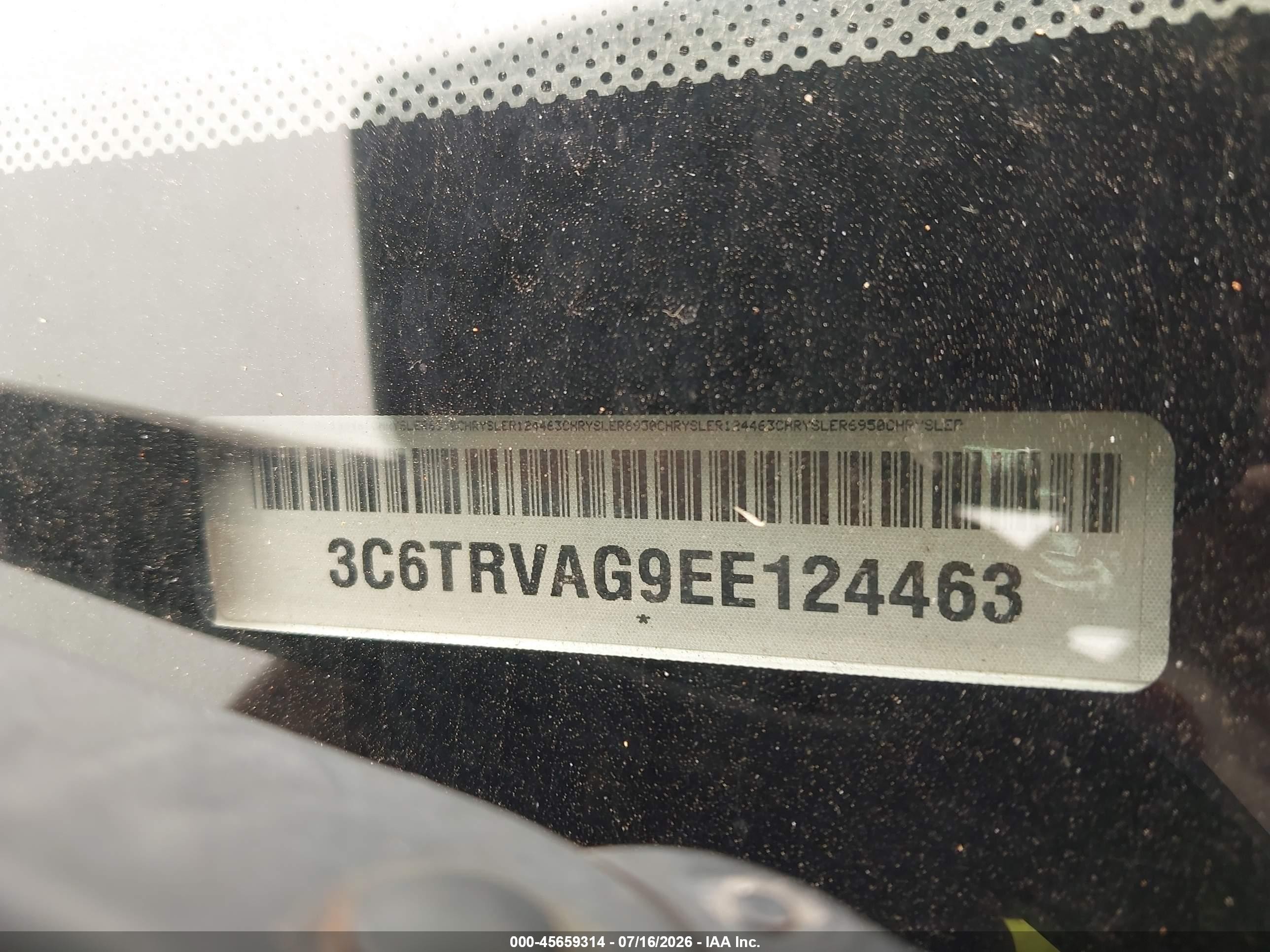 2014 Ram Promaster 1500 Low Roof Белый vin: 3C6TRVAG9EE124463