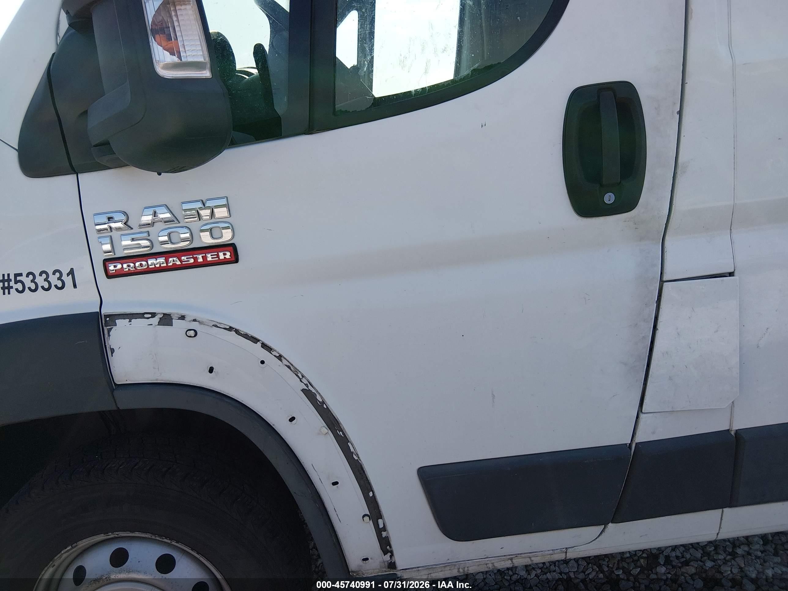 2014 Ram Promaster 1500 Low Roof White vin: 3C6TRVAGXEE105002