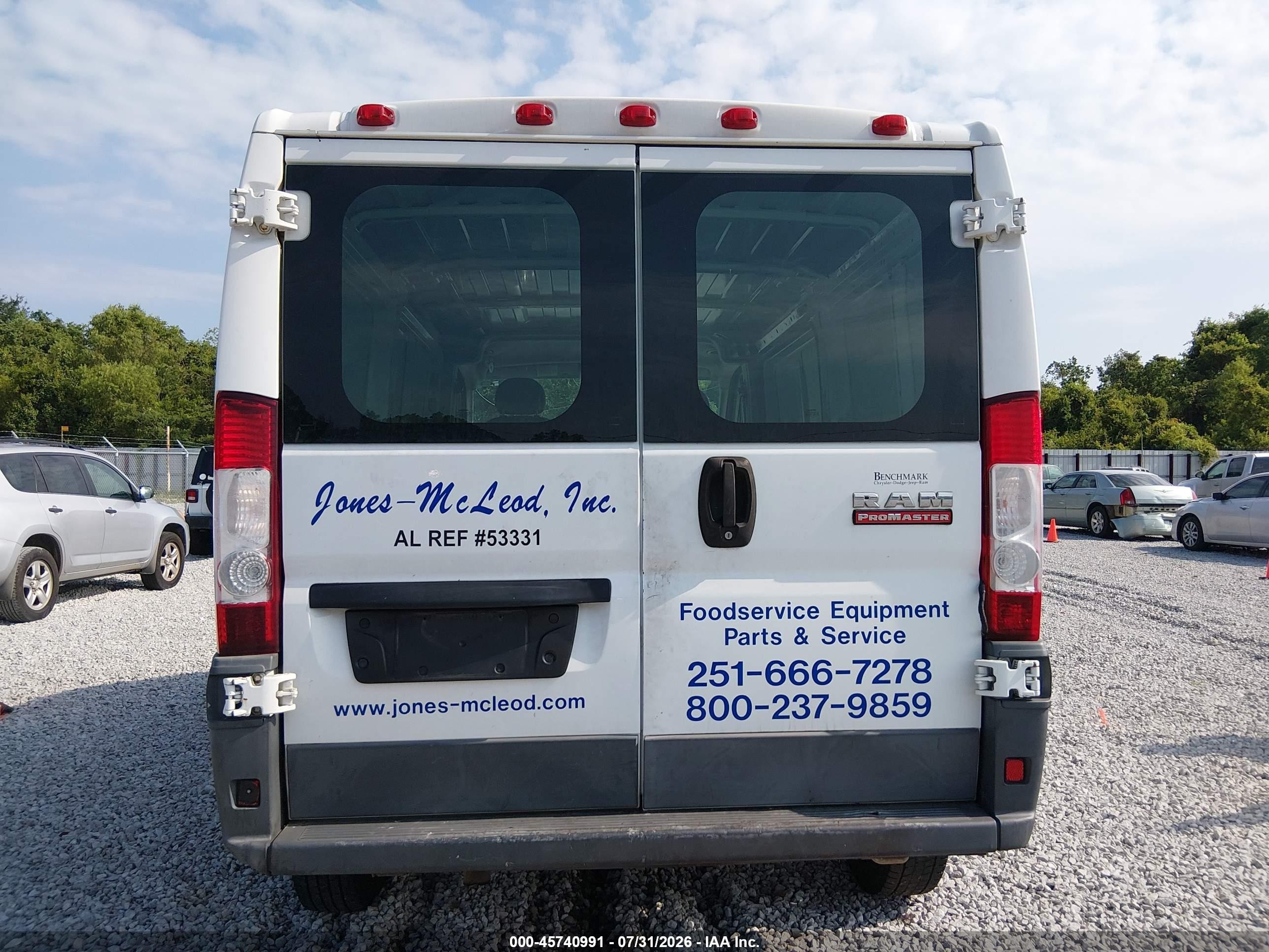 2014 Ram Promaster 1500 Low Roof White vin: 3C6TRVAGXEE105002