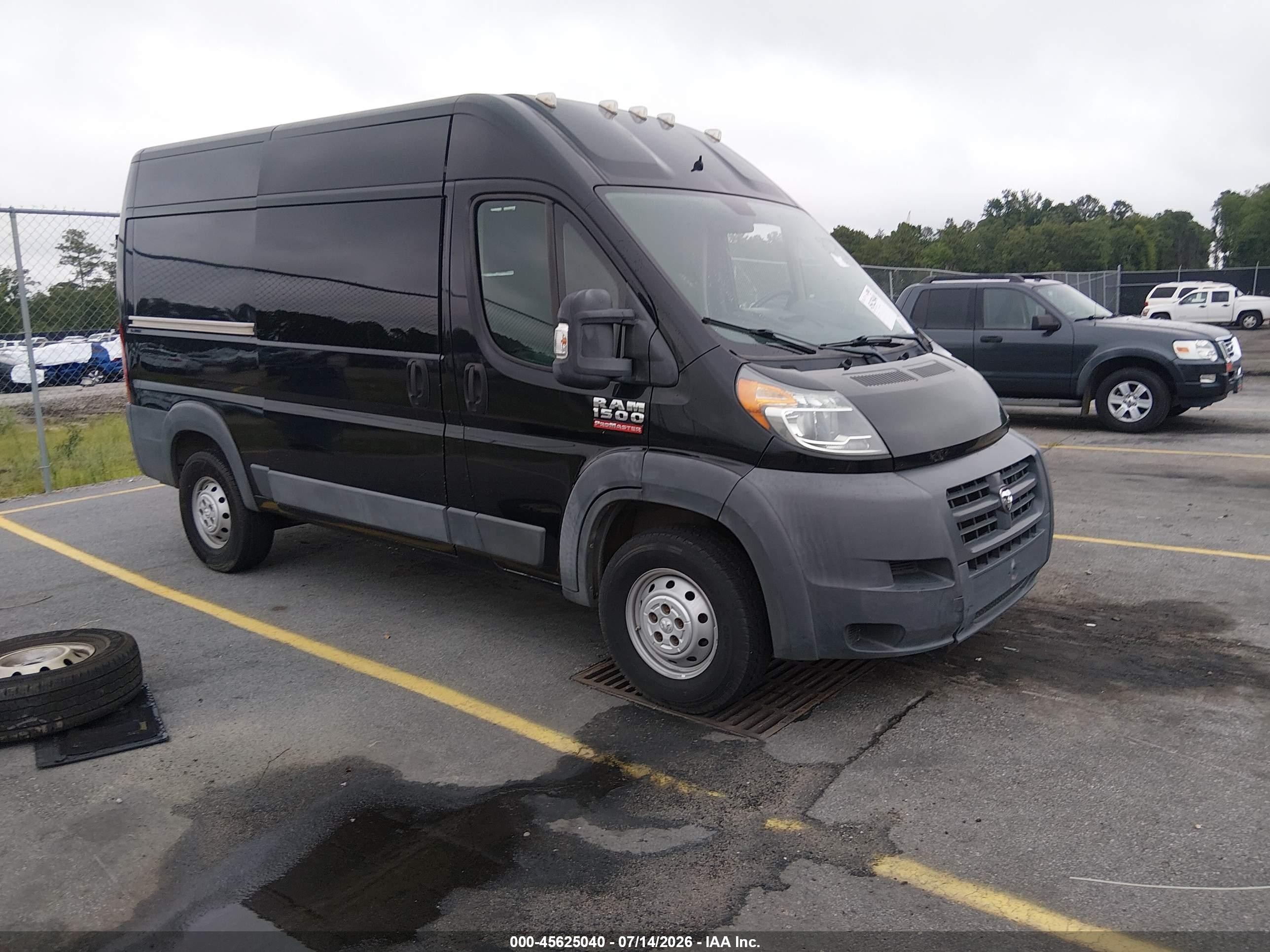 2015 Ram Promaster 1500 Черный vin: 3C6TRVBD8FE501354