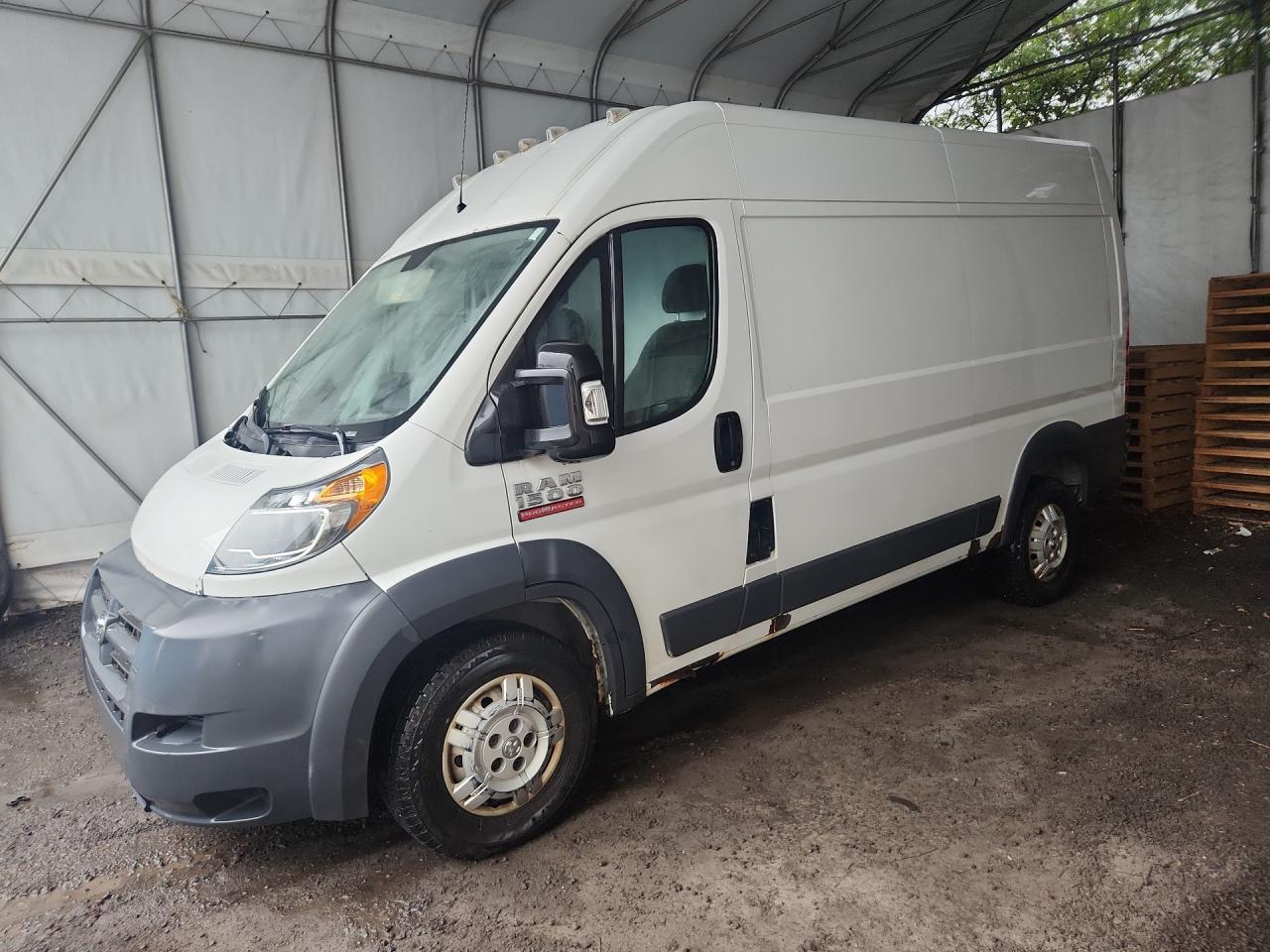 2014 Ram Promaster 1500 1500 High Белый vin: 3C6TRVBG2EE101668 Damage: Left Rocker Panel, Rust, Severe Damage