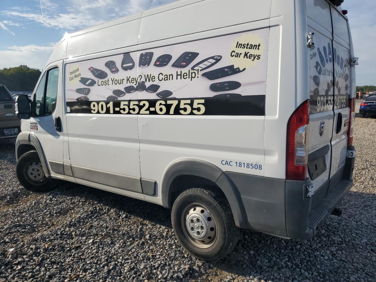 2018 Ram Promaster 1500 1500 High White vin: 3C6TRVBG6JE154559