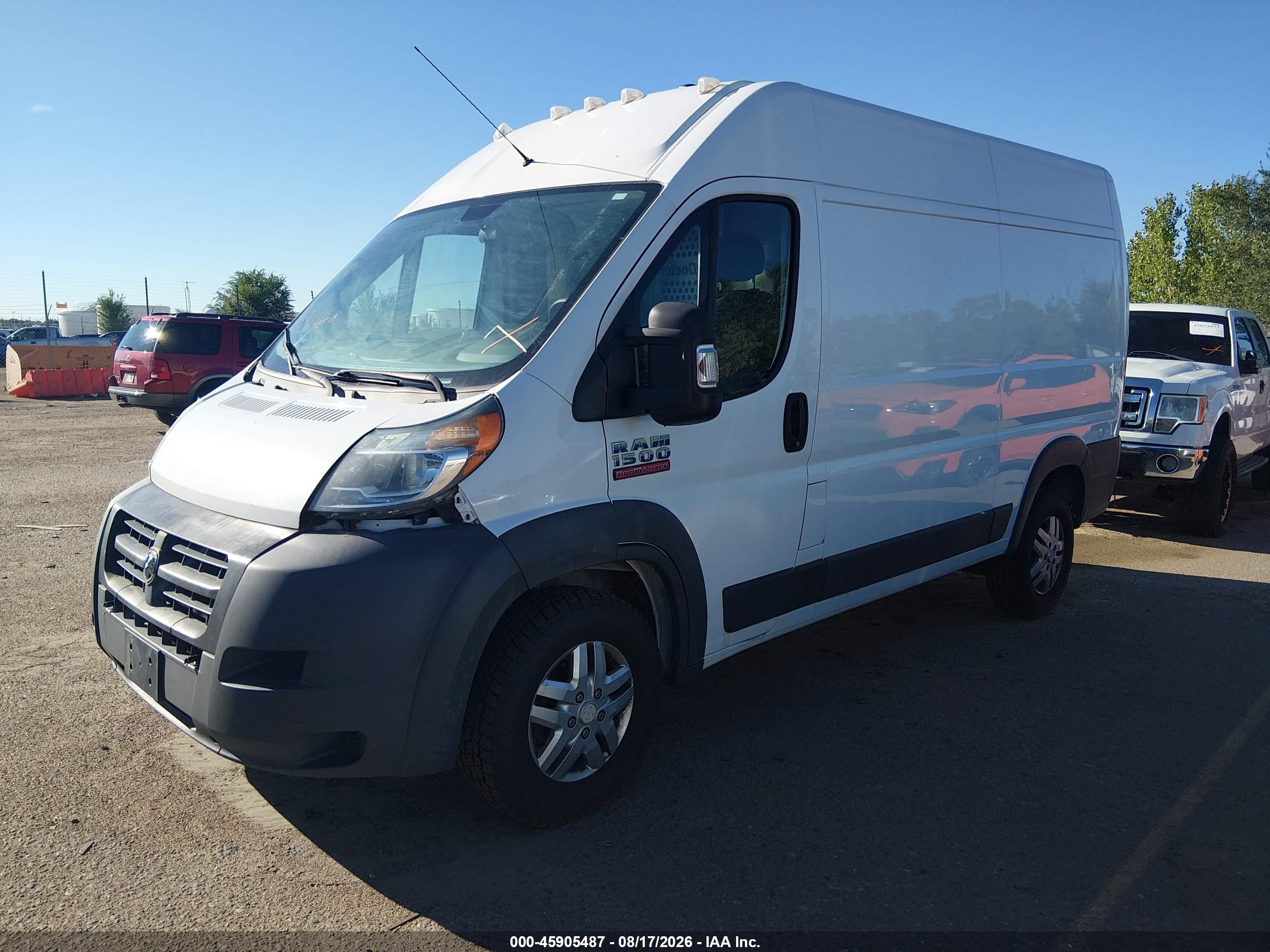 2014 Ram Promaster 1500   White vin: 3C6TRVBG7EE124198