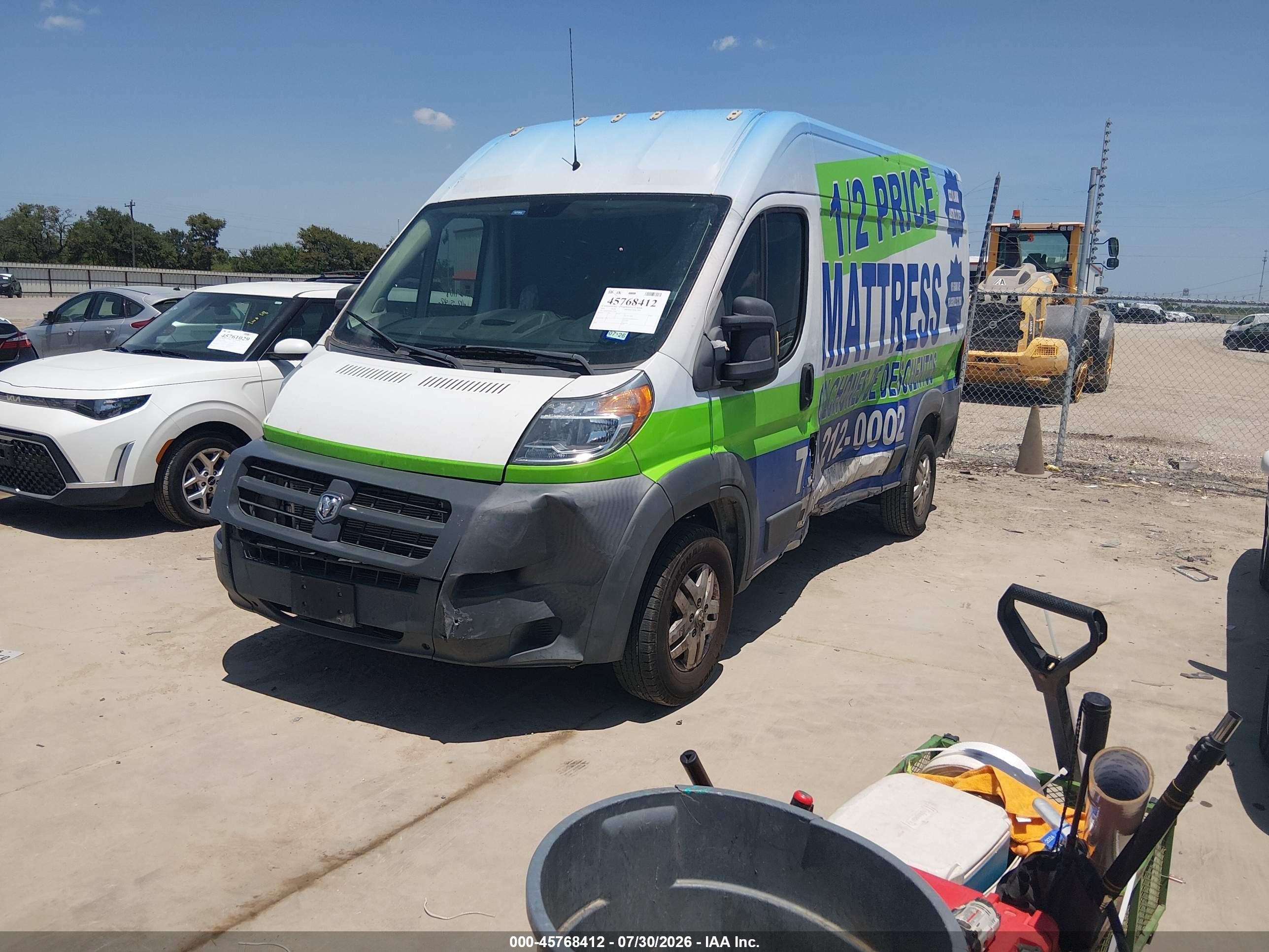 2014 Ram Promaster 1500   White vin: 3C6TRVBG8EE110617