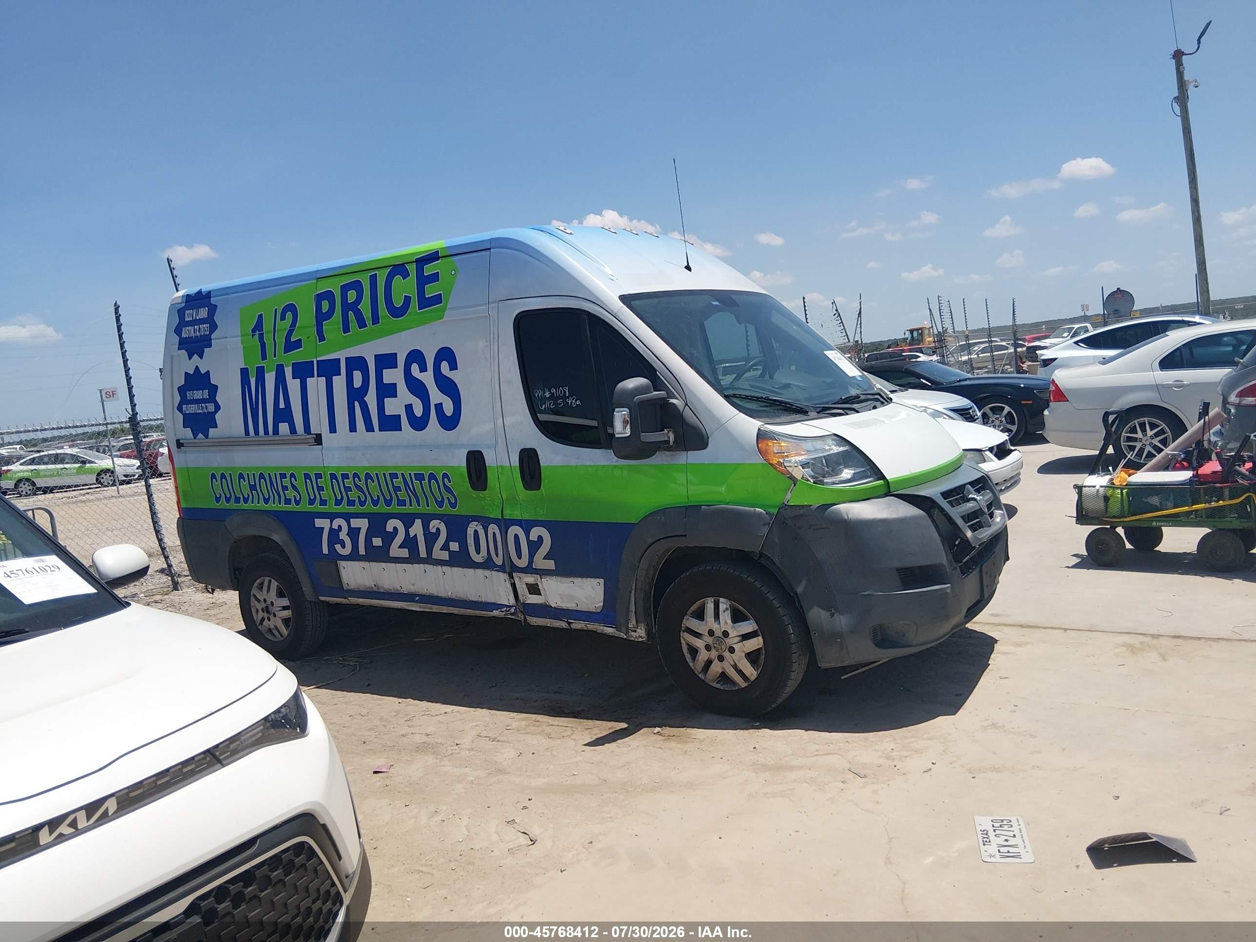 2014 Ram Promaster 1500   White vin: 3C6TRVBG8EE110617