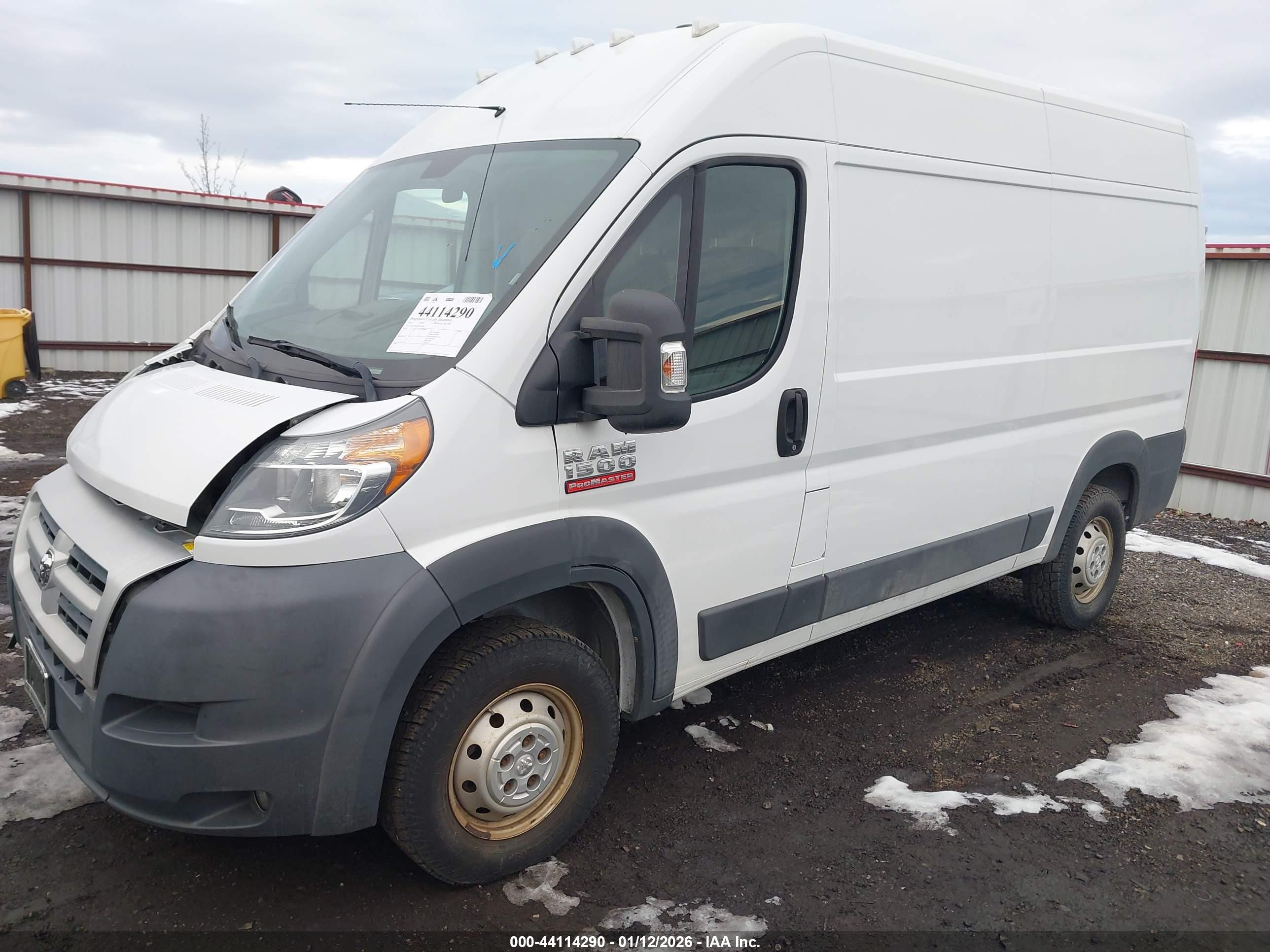 2015 Ram Promaster 1500   Белый vin: 3C6TRVBG8FE501400