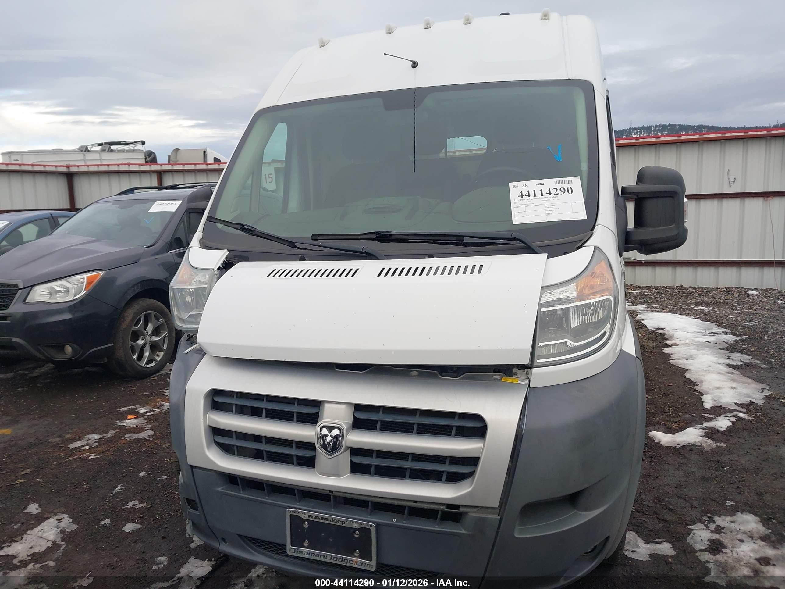 2015 Ram Promaster 1500   Белый vin: 3C6TRVBG8FE501400