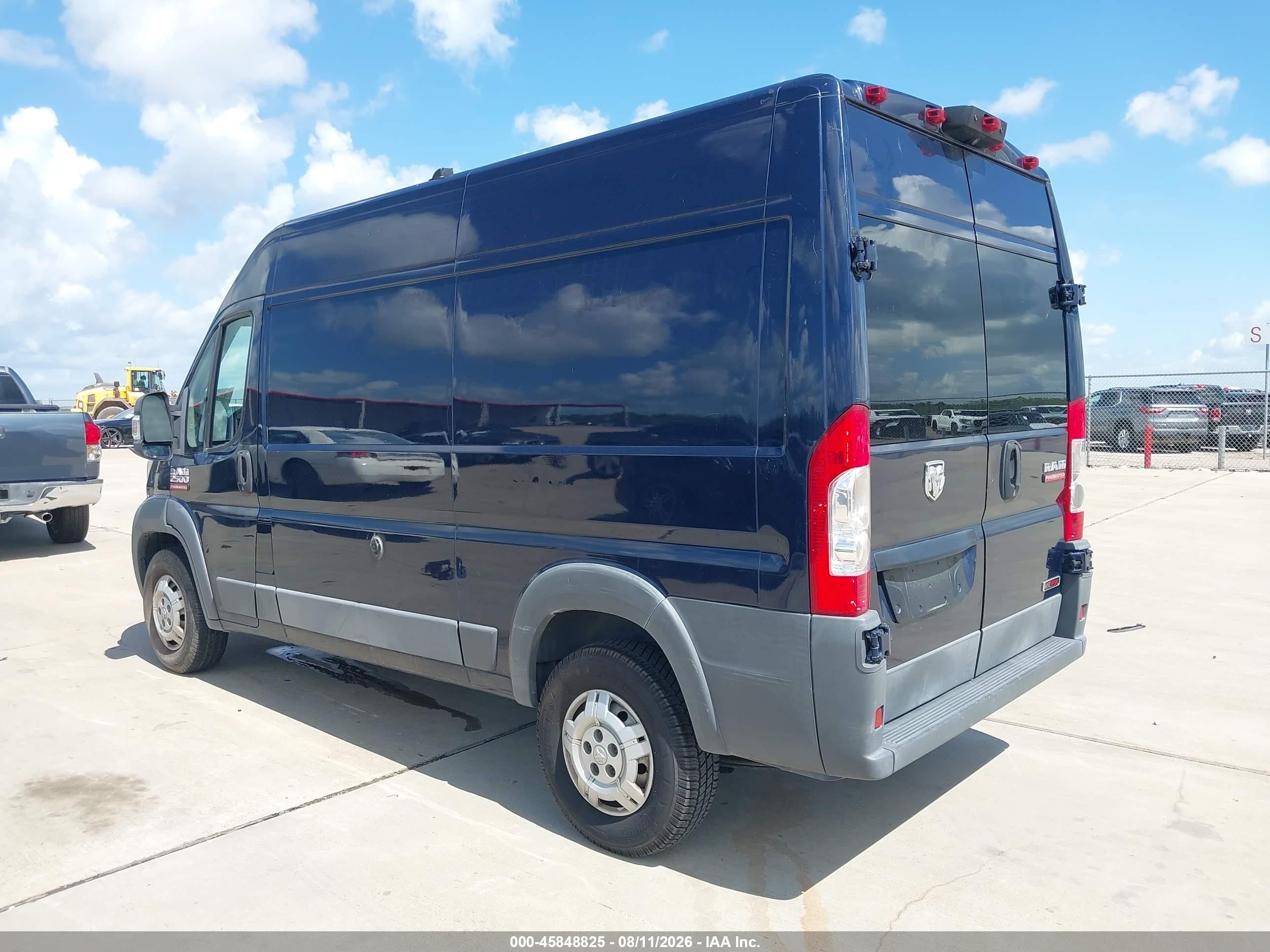 2015 Ram Promaster 2500 High Roof Dark Blue vin: 3C6TRVCD8FE516449