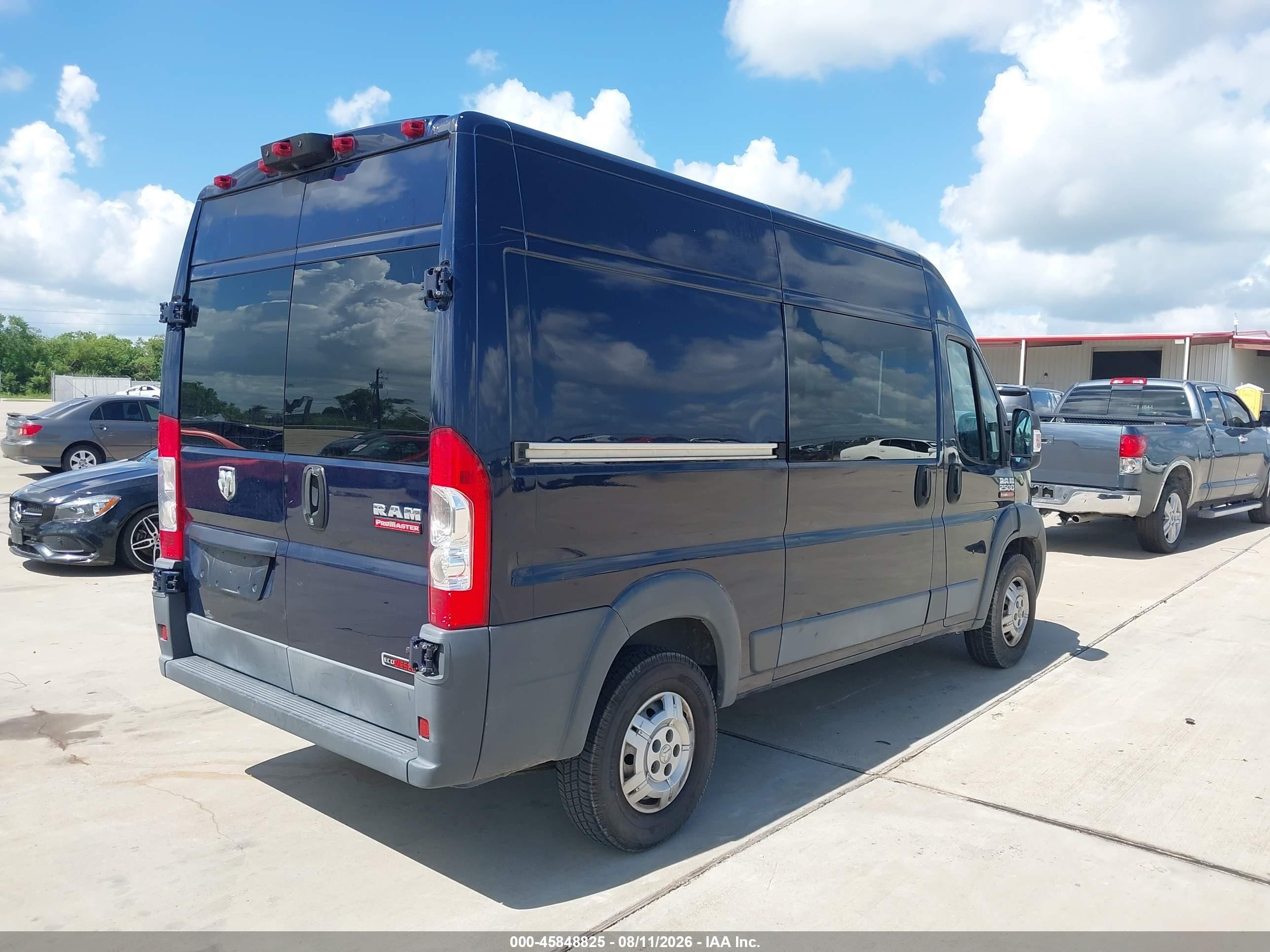 2015 Ram Promaster 2500 High Roof Dark Blue vin: 3C6TRVCD8FE516449