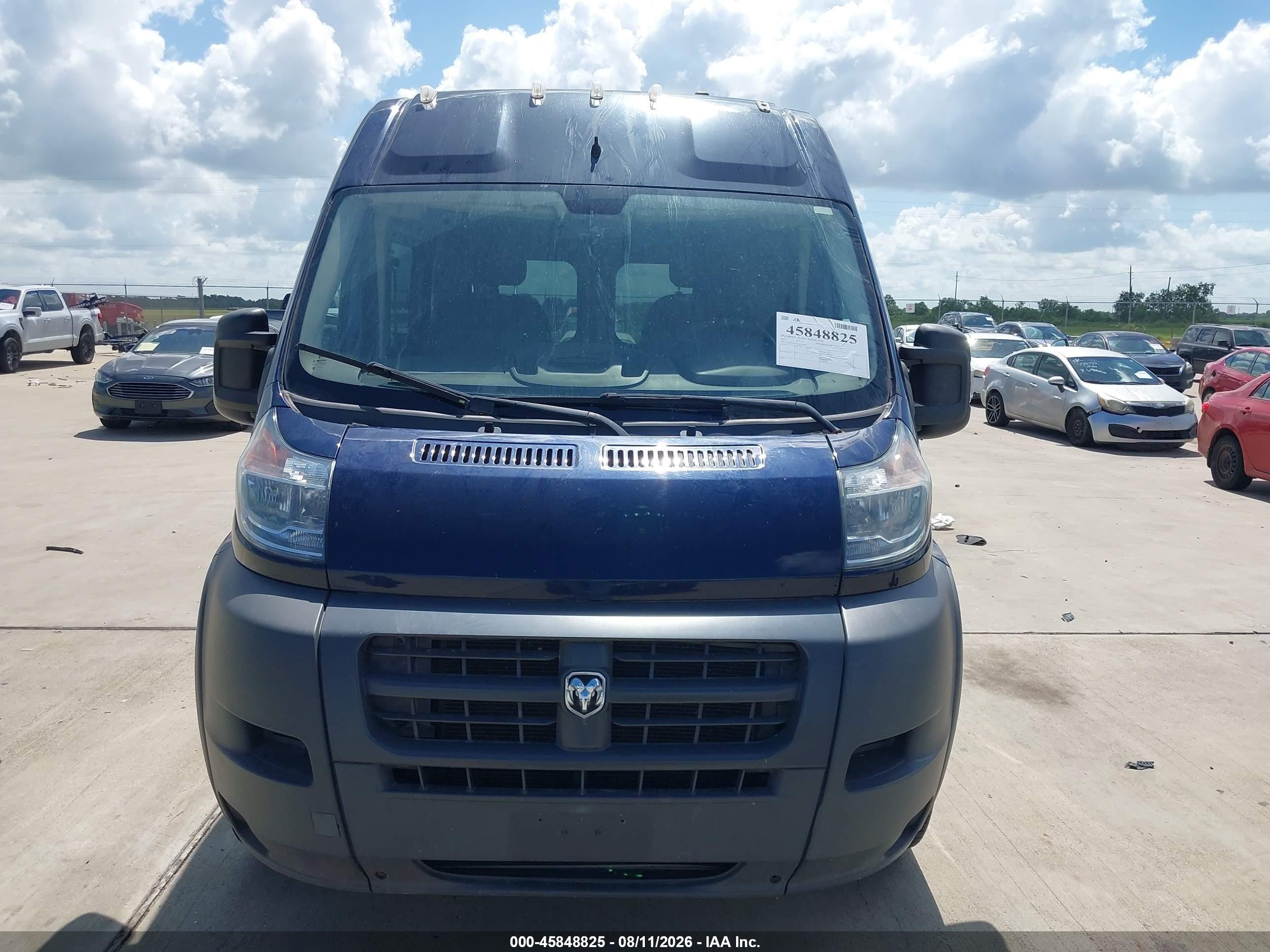 2015 Ram Promaster 2500 High Roof Dark Blue vin: 3C6TRVCD8FE516449