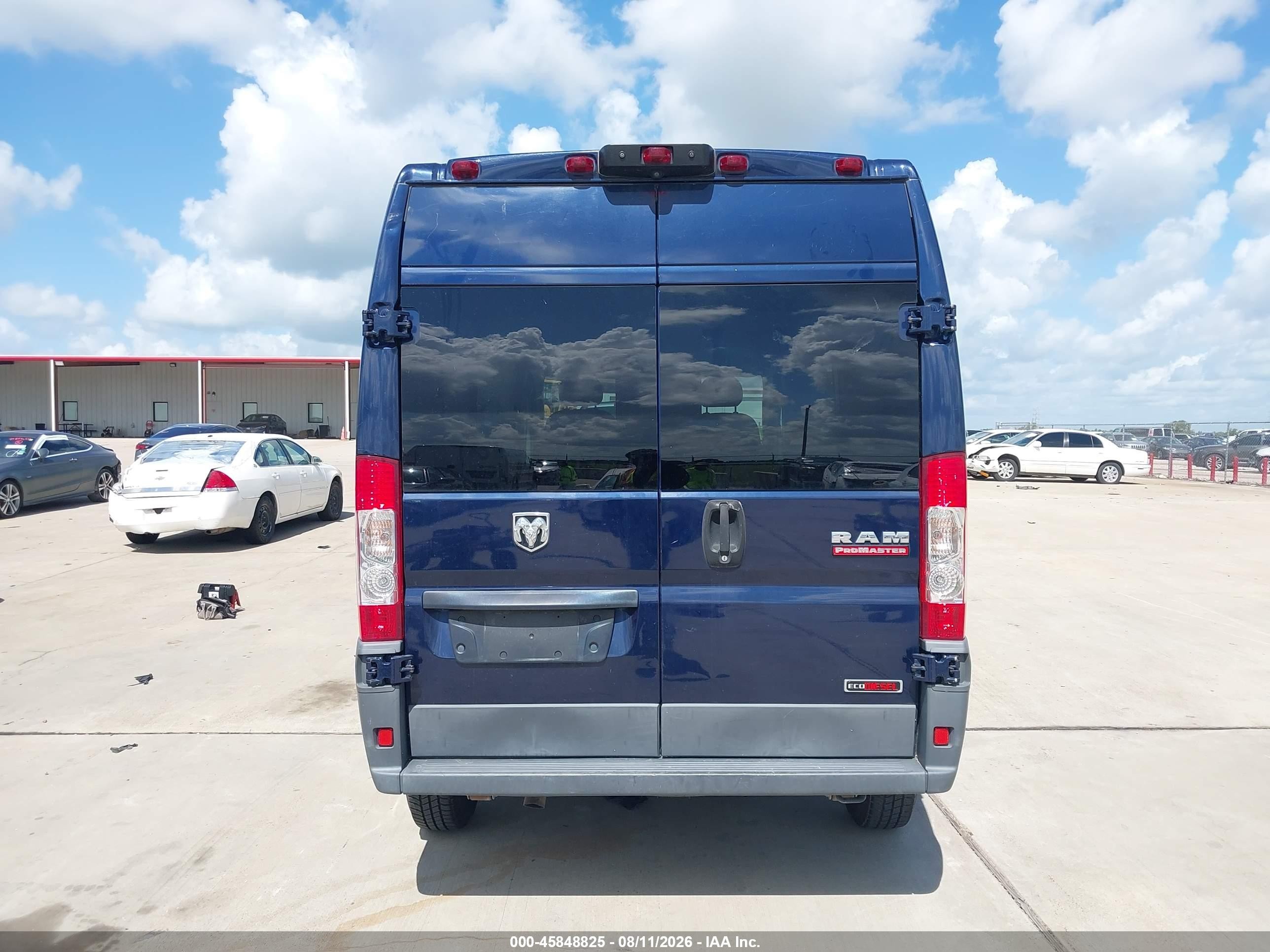 2015 Ram Promaster 2500 High Roof Dark Blue vin: 3C6TRVCD8FE516449