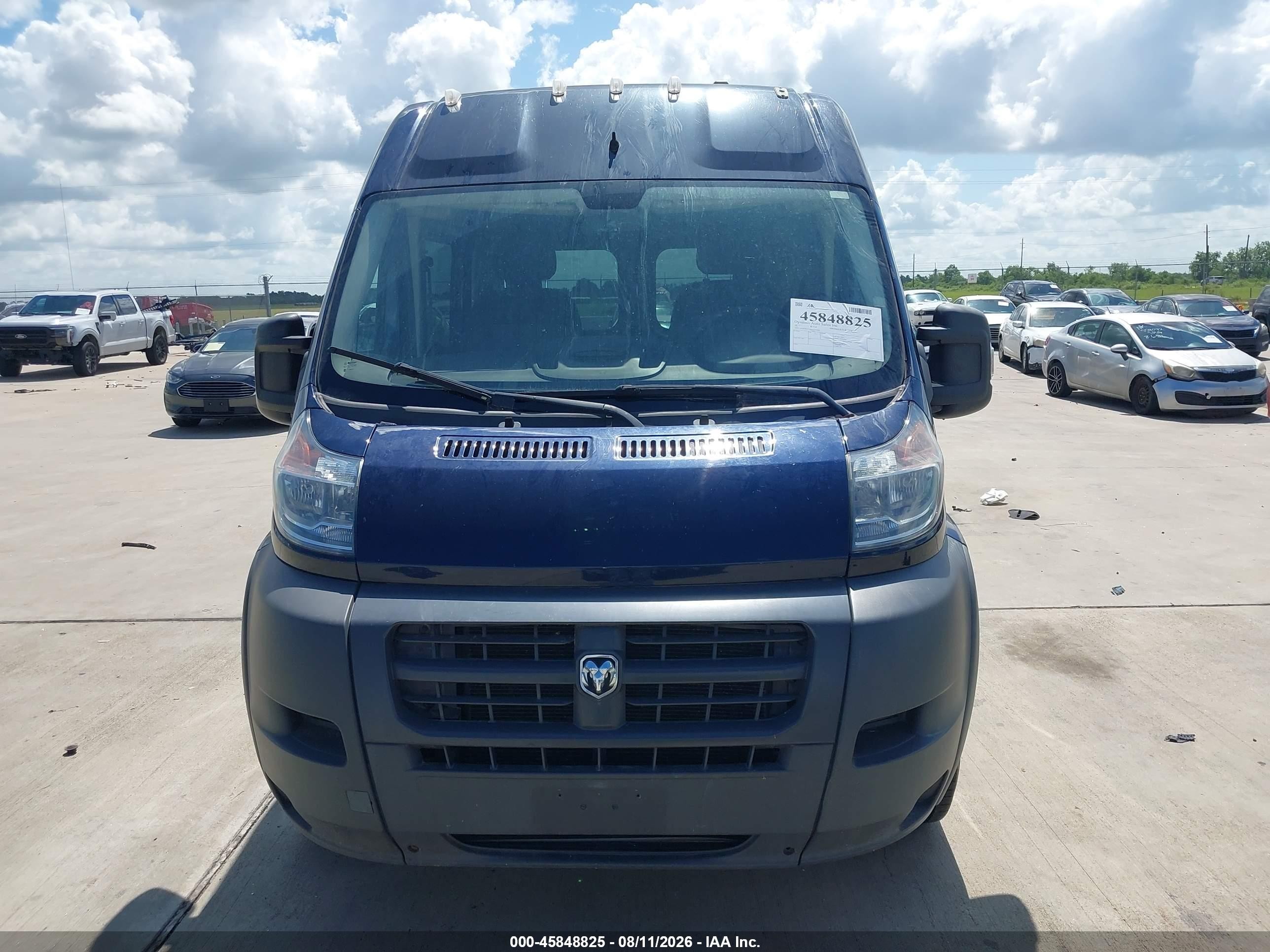 2015 Ram Promaster 2500 High Roof Dark Blue vin: 3C6TRVCD8FE516449