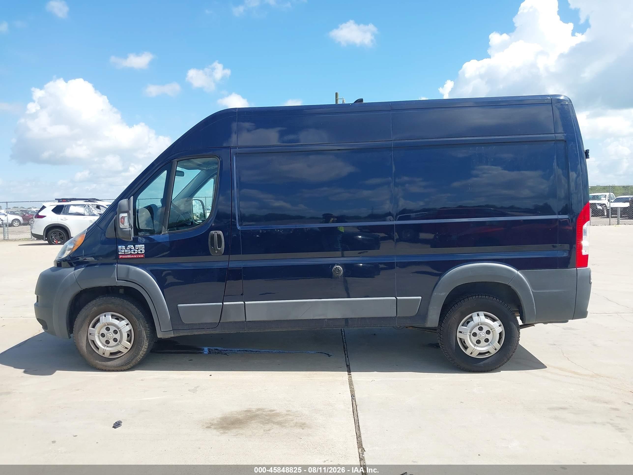 2015 Ram Promaster 2500 High Roof Dark Blue vin: 3C6TRVCD8FE516449