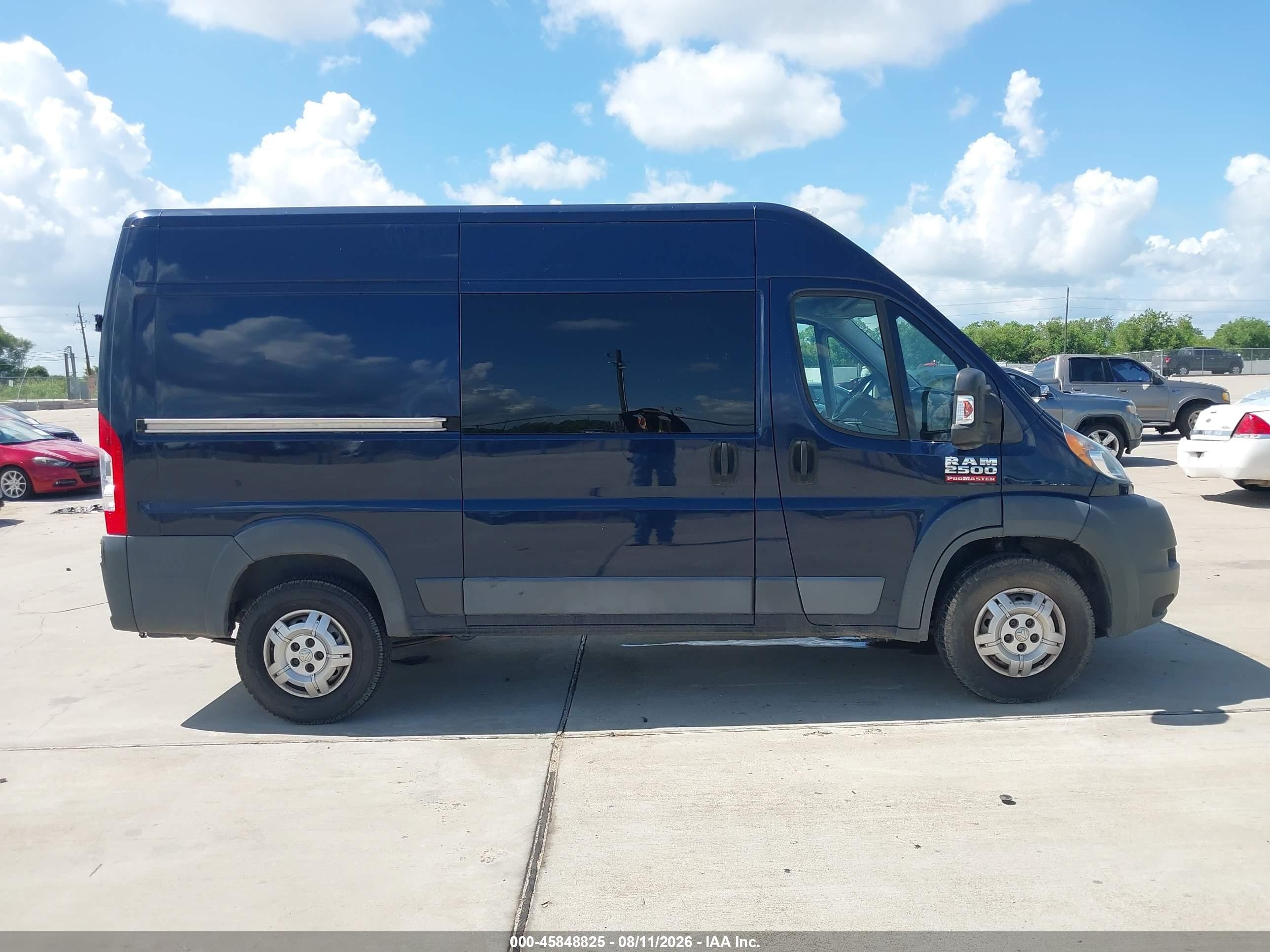 2015 Ram Promaster 2500 High Roof Dark Blue vin: 3C6TRVCD8FE516449