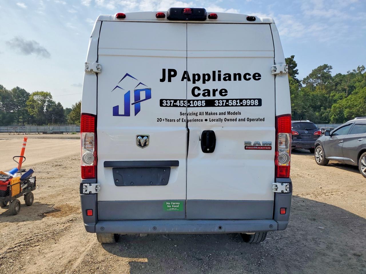 2017 Ram Promaster 2500 2500 High White vin: 3C6TRVCG0HE523537