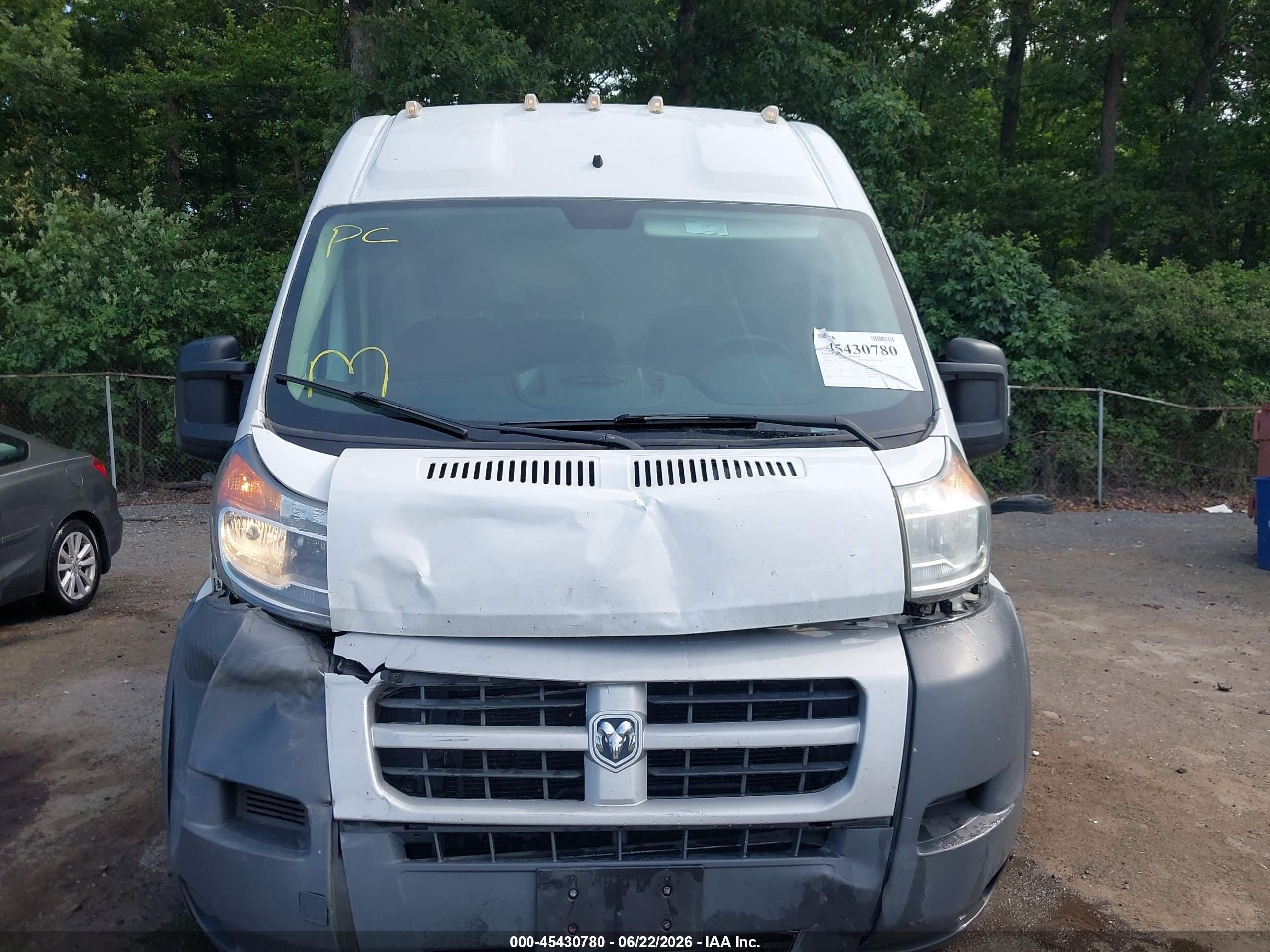 2014 Ram Promaster 2500 High Roof White vin: 3C6TRVCG6EE101249