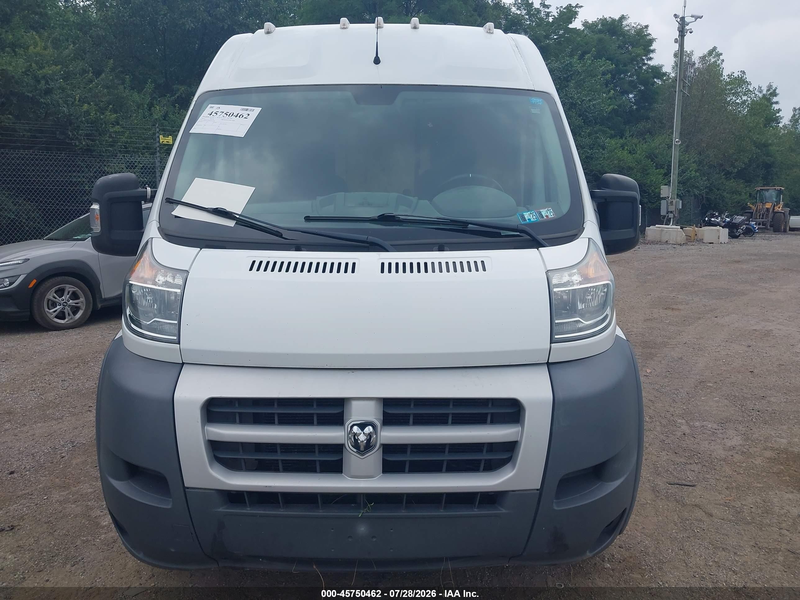 2014 Ram Promaster 2500 High Roof White vin: 3C6TRVDG0EE103769