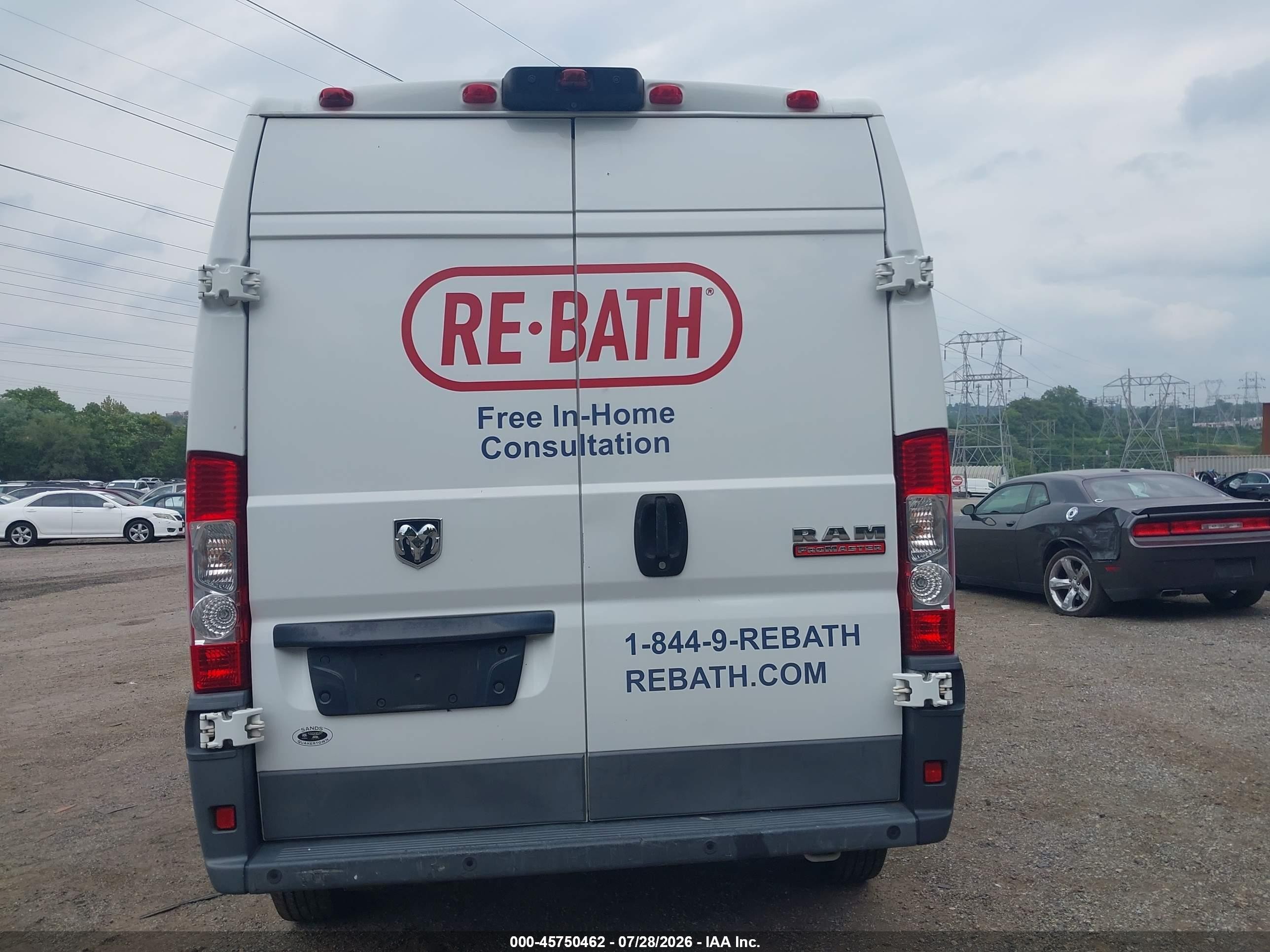 2014 Ram Promaster 2500 High Roof White vin: 3C6TRVDG0EE103769