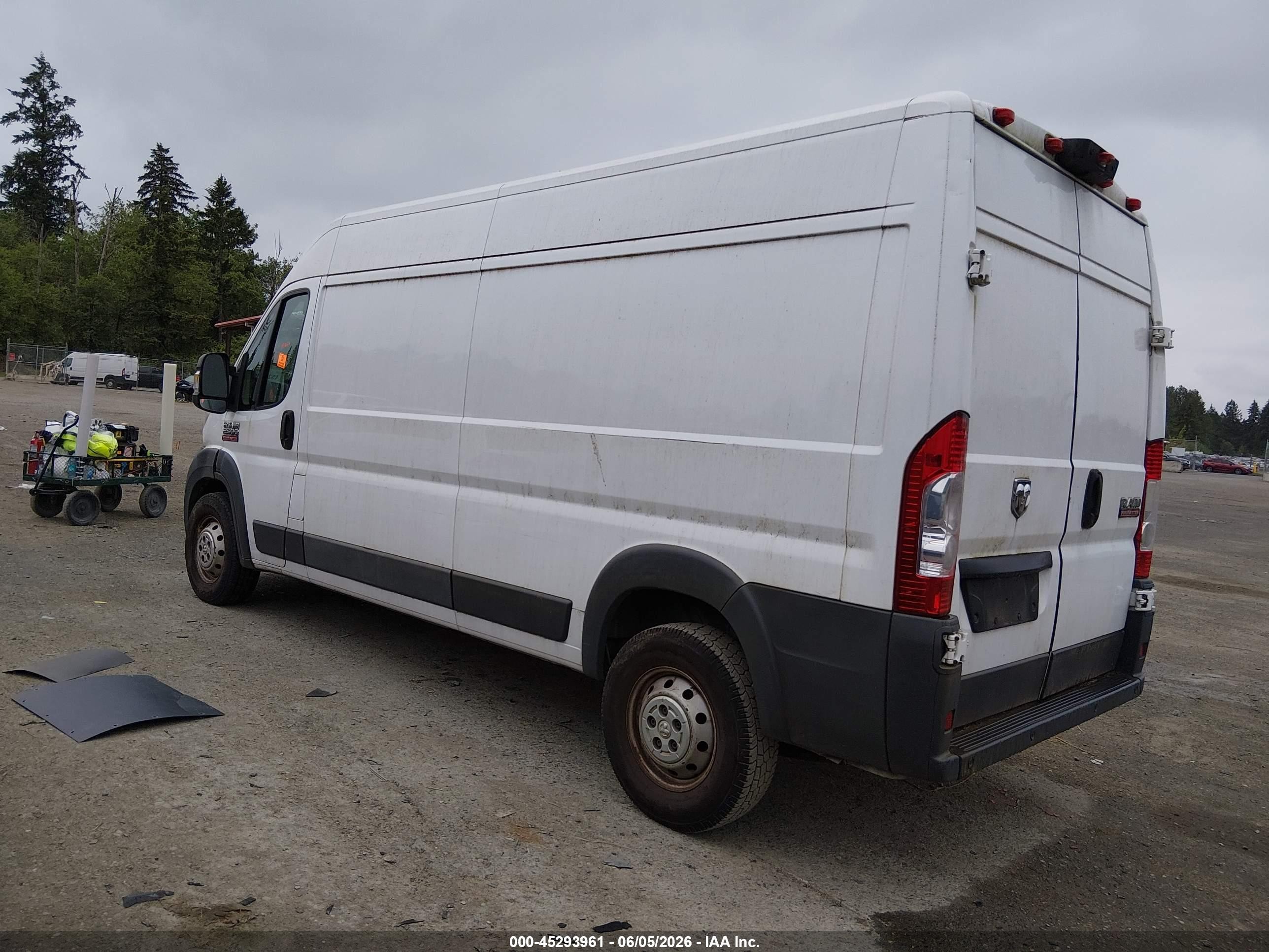 2014 Ram Promaster 2500 High Roof White vin: 3C6TRVDG0EE119163