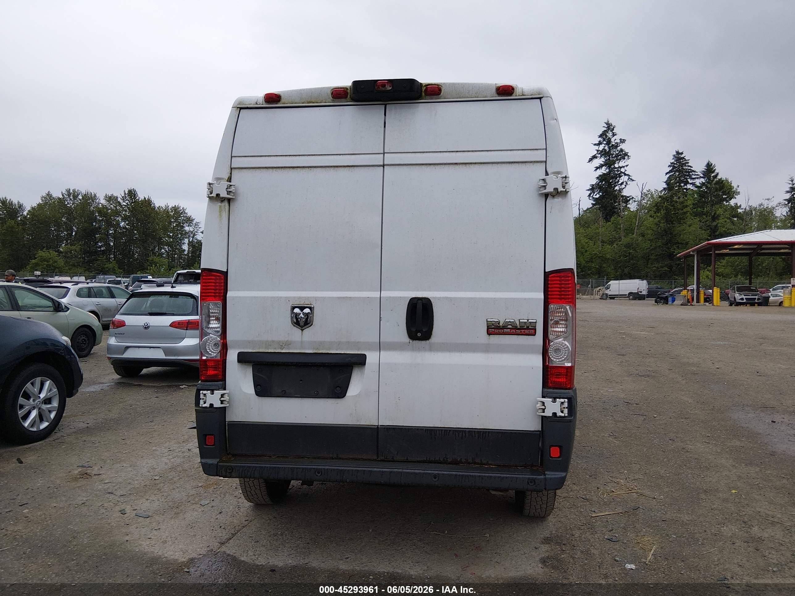 2014 Ram Promaster 2500 High Roof White vin: 3C6TRVDG0EE119163