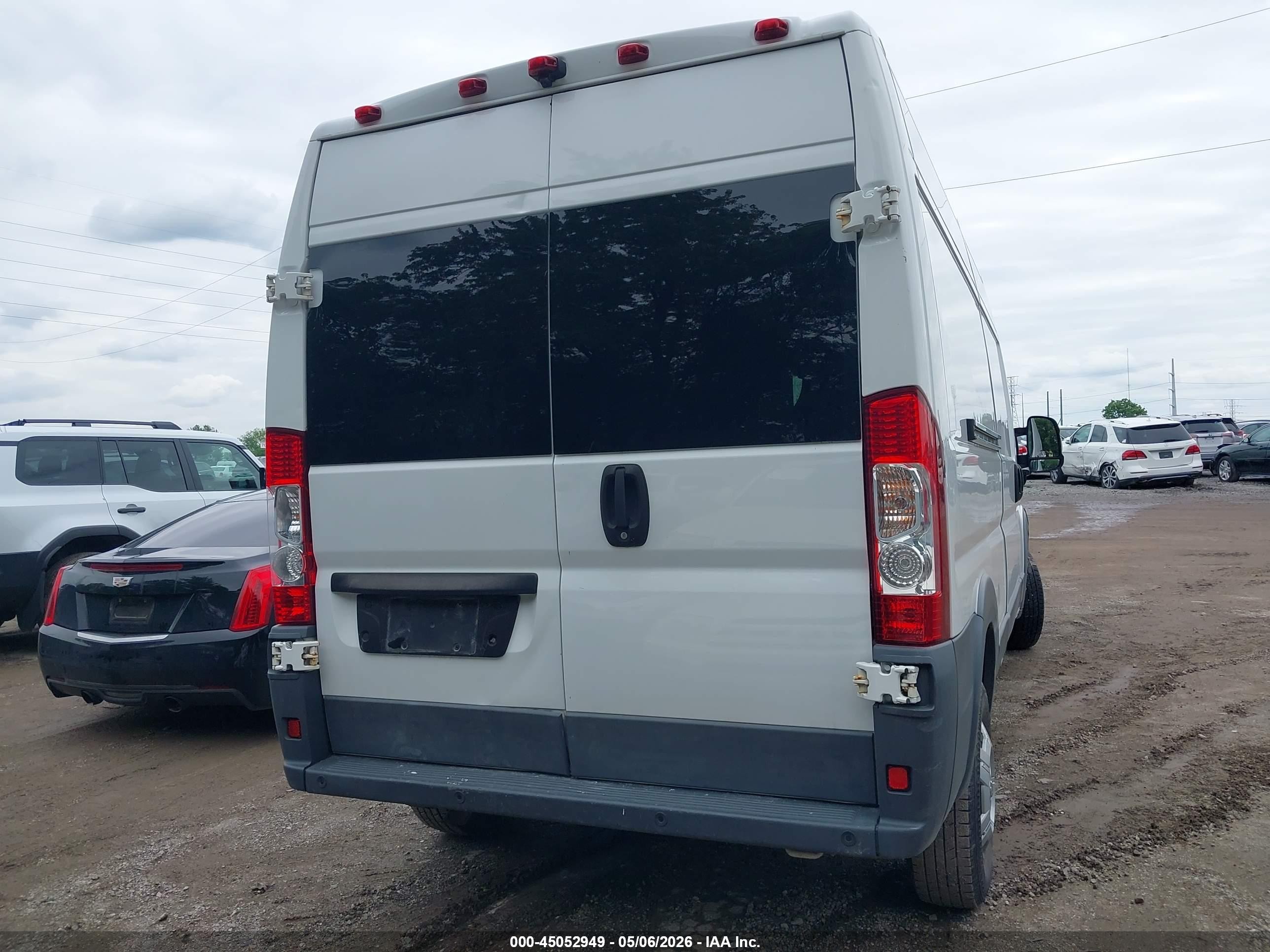 2015 Ram Promaster 2500 High Roof White vin: 3C6TRVDG1FE506032