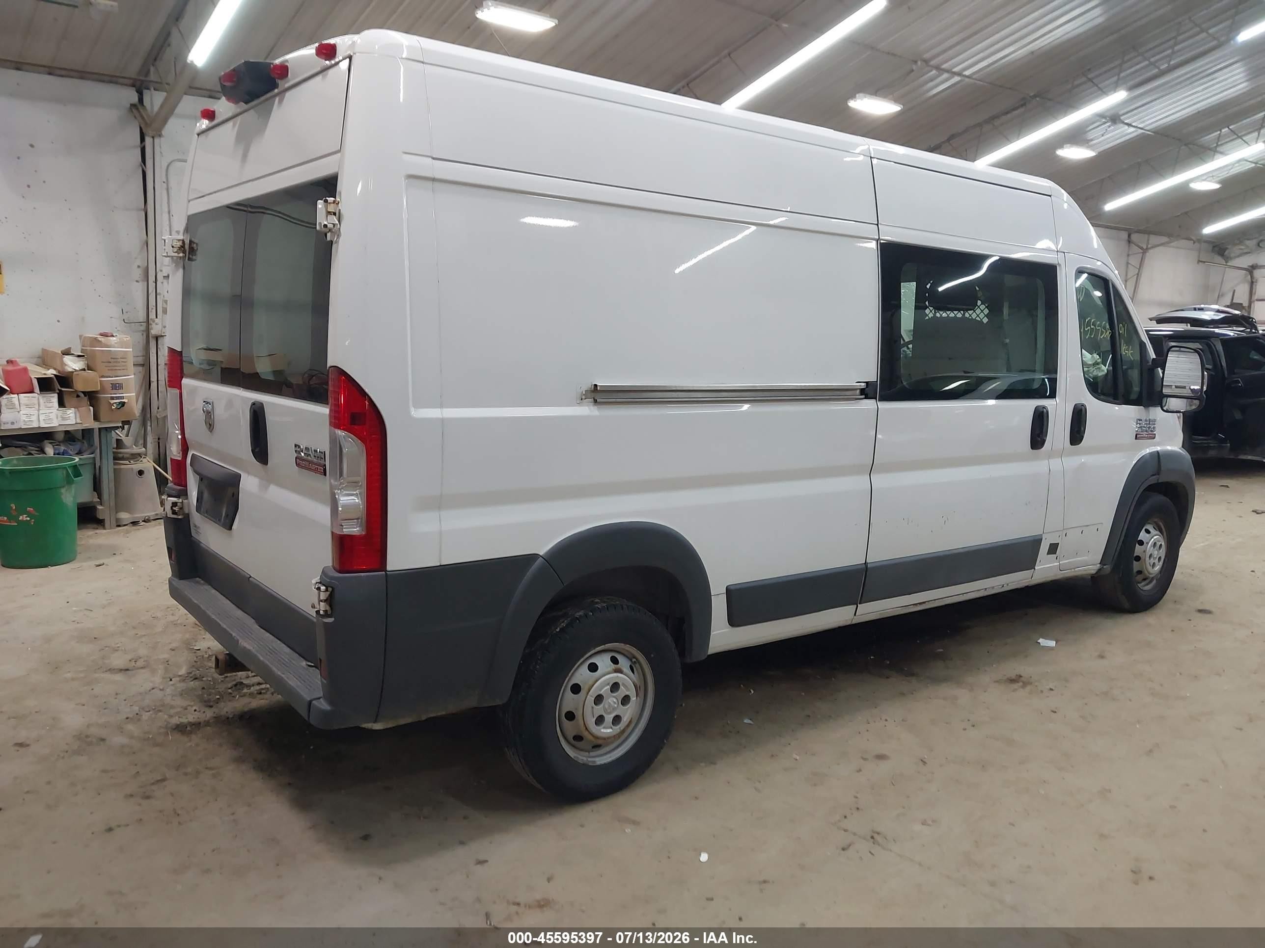 2014 Ram Promaster 2500 High Roof White vin: 3C6TRVDG4EE123927